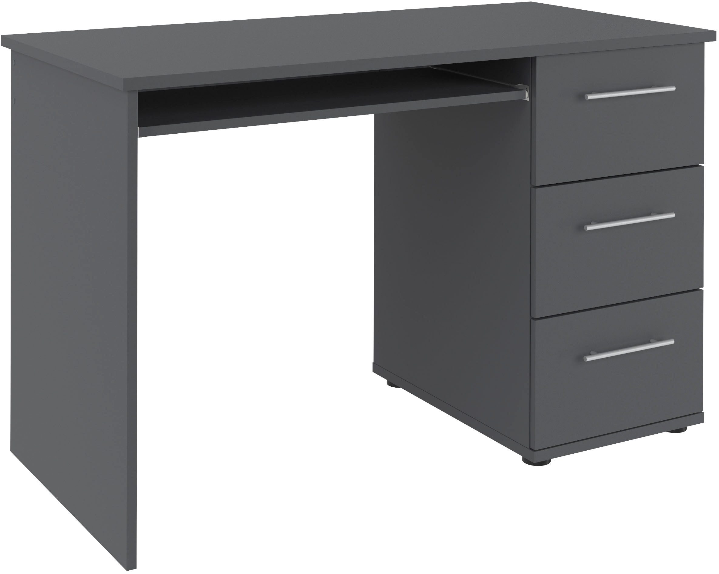 VOGL Möbelfabrik Schreibtisch Tobi, mit 3 Schubkästen, optional mit Tastaturauszug, Breite 115 cm