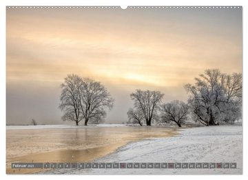 CALVENDO Wandkalender Naturlandschaft Elbe - Im Wechsel der Jahreszeiten (Premium, hochwertiger DIN A2 Wandkalender 2023, Kunstdruck in Hochglanz)