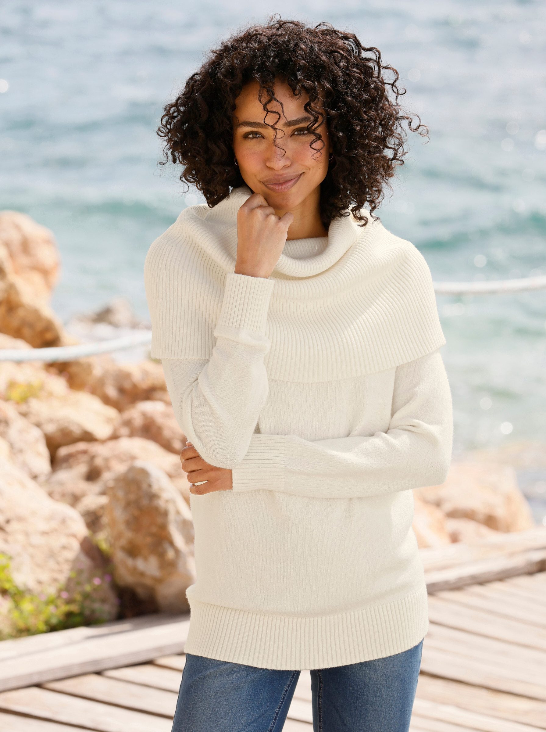 heine Strickpullover Pullover Langarm Feinstrick