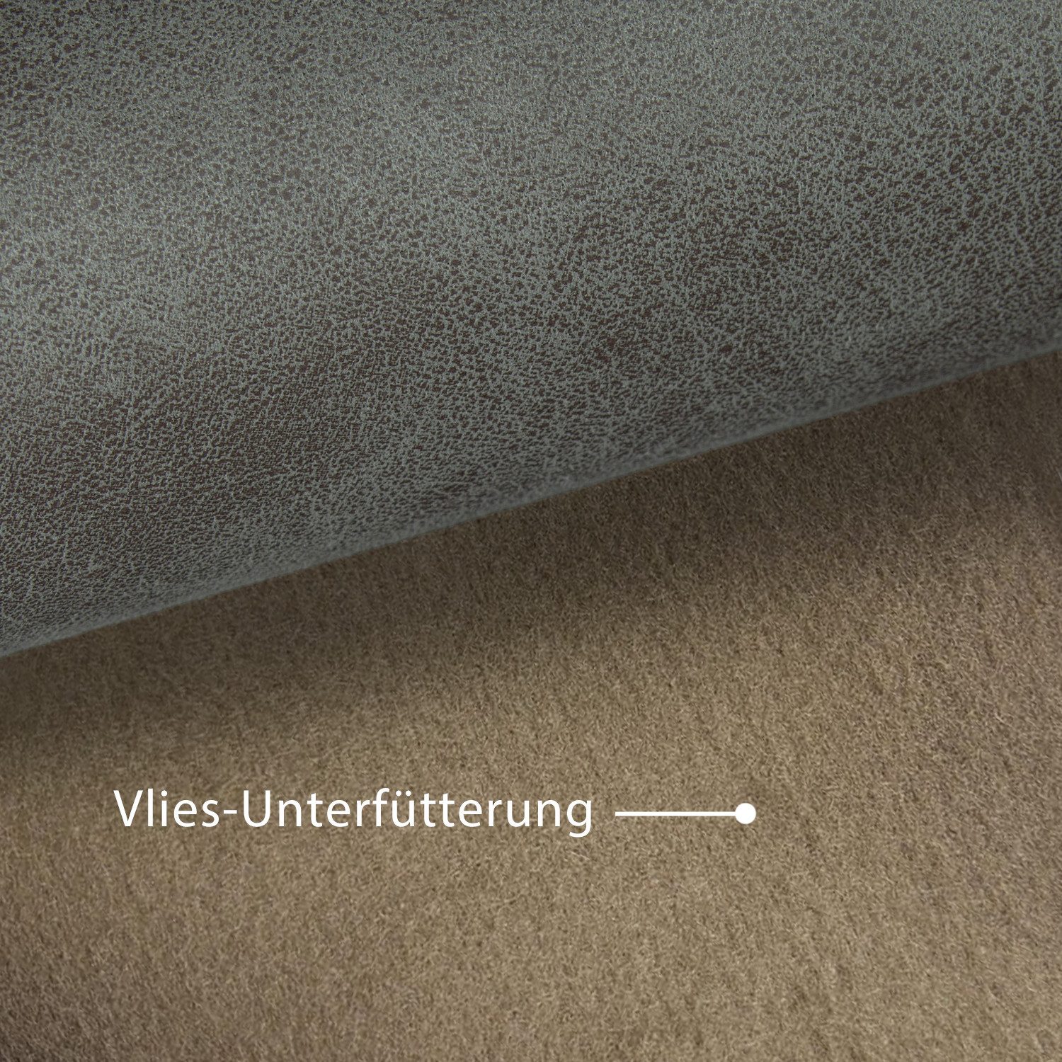 novely® Stoff exquisit ETERNITY Vintage Antiklederoptik Möbelstoff, Velours-Kunstleder, Schwer Entzündbar, Meterware, 1lfm – Bild 4 von 5