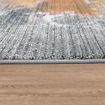 Teppich Harnuba 755, Paco Home, rechteckig, Höhe: 9 mm, Kurzflor, modernes abstraktes Motiv, verwaschene Optik, Wohnzimmer