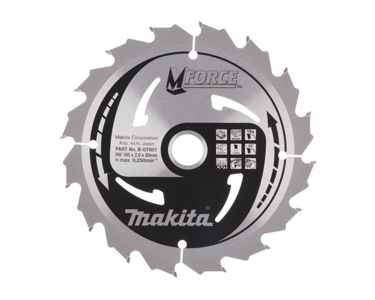 Thumbnail - Makita Akku-Multifunktionswerkzeug Makita Kreissägeblatt, MFORCE 165 x 20 mm • 16 Zähne, Produkt, Makita, Makita Werkzeu...