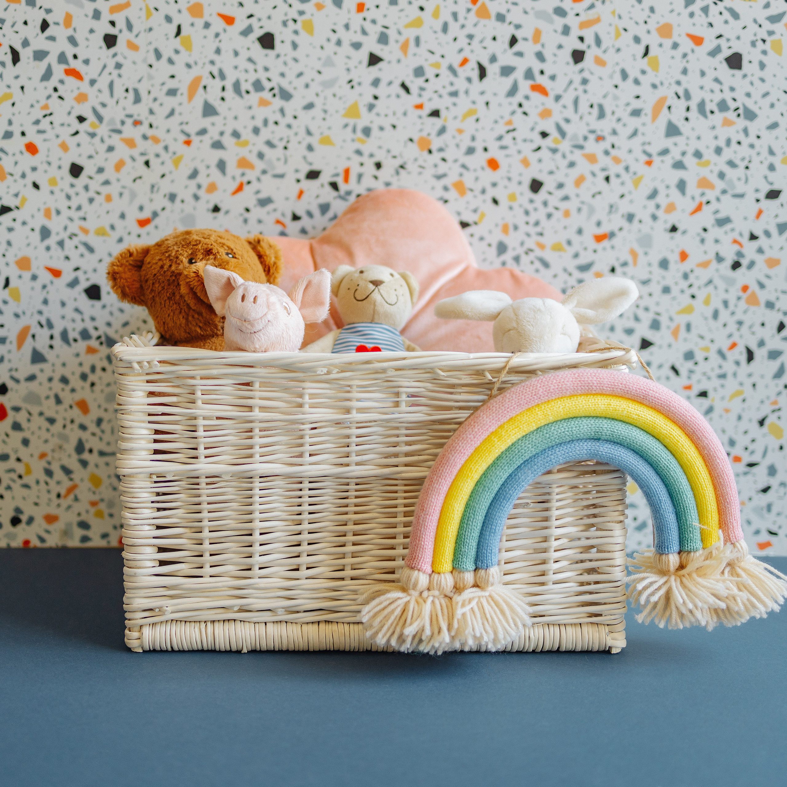 Creative Home Holzkiste Weidenkorb Aufbewahrungskorb, Handgeflochten, günstig online kaufen