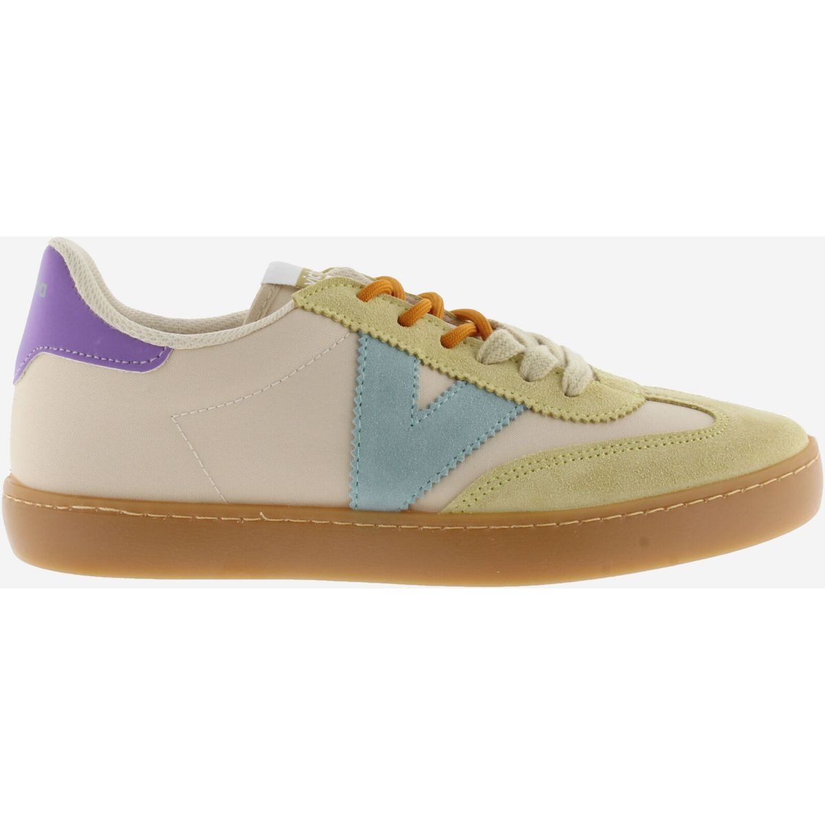 Victoria Berlin Nylon Multicolor Women Outdoorschuh Stilvolle Damen-Sneaker aus Nylon und Veloursleder mit doppelten