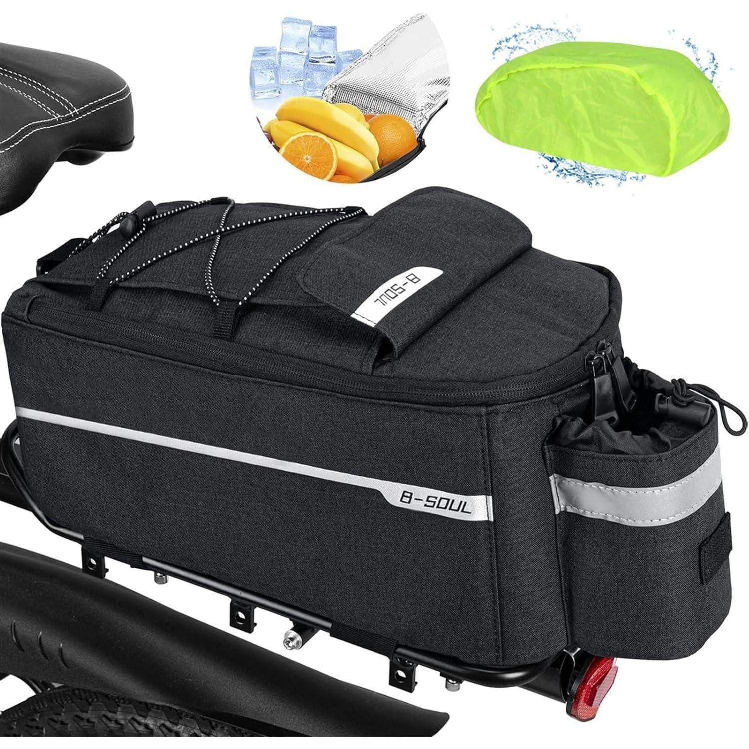 Gepäckträgertasche Fahrrad Gepäckträgertasche 10L Isoliertasche Wasserdicht Reflektierend