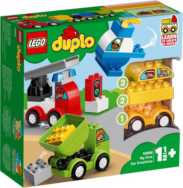 Image of LEGO 10886 Meine ersten Fahrzeuge Bausatz, Mehrfarbig