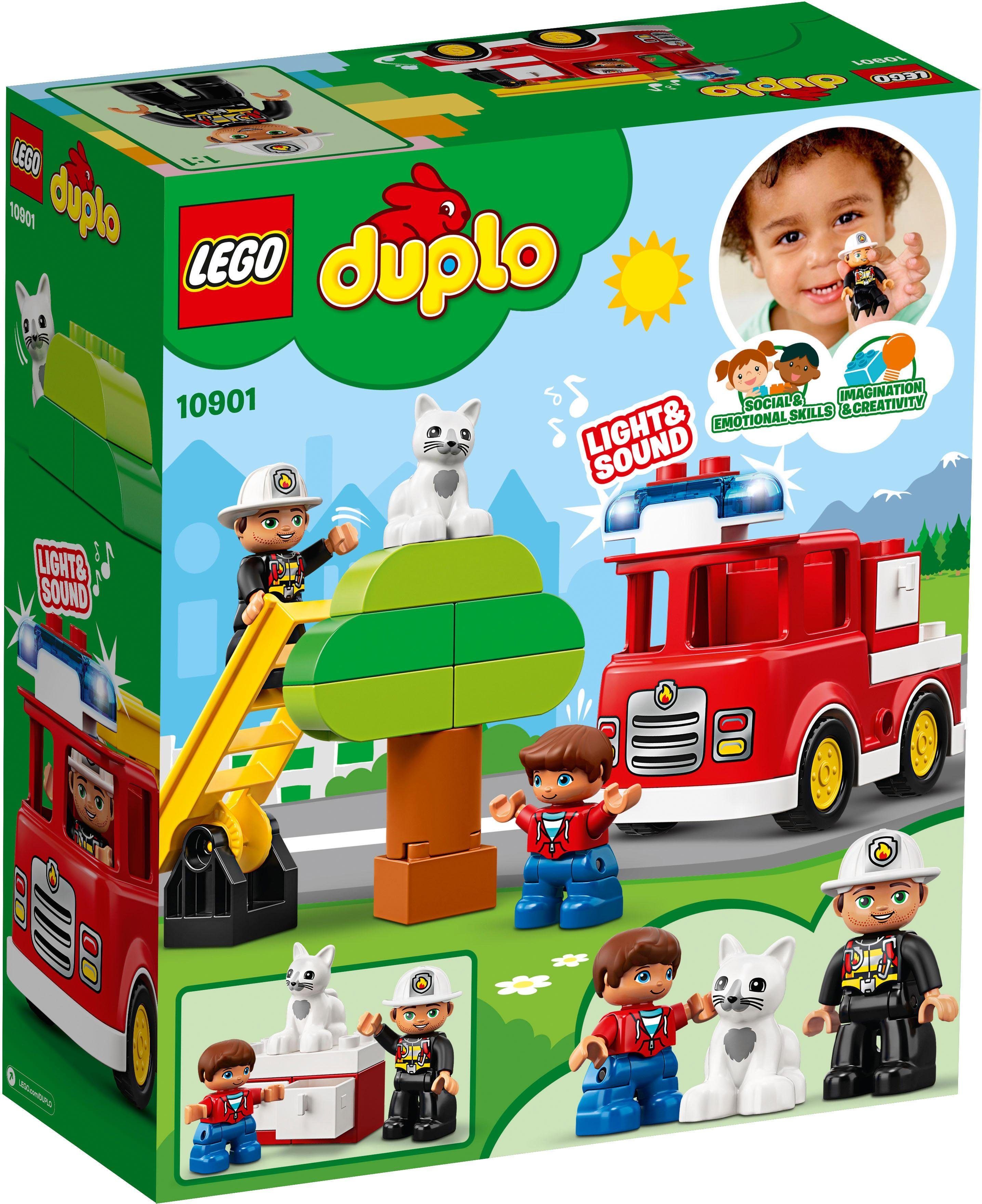 Image of LEGO 10901 Feuerwehrauto Bausatz, Mehrfarbig