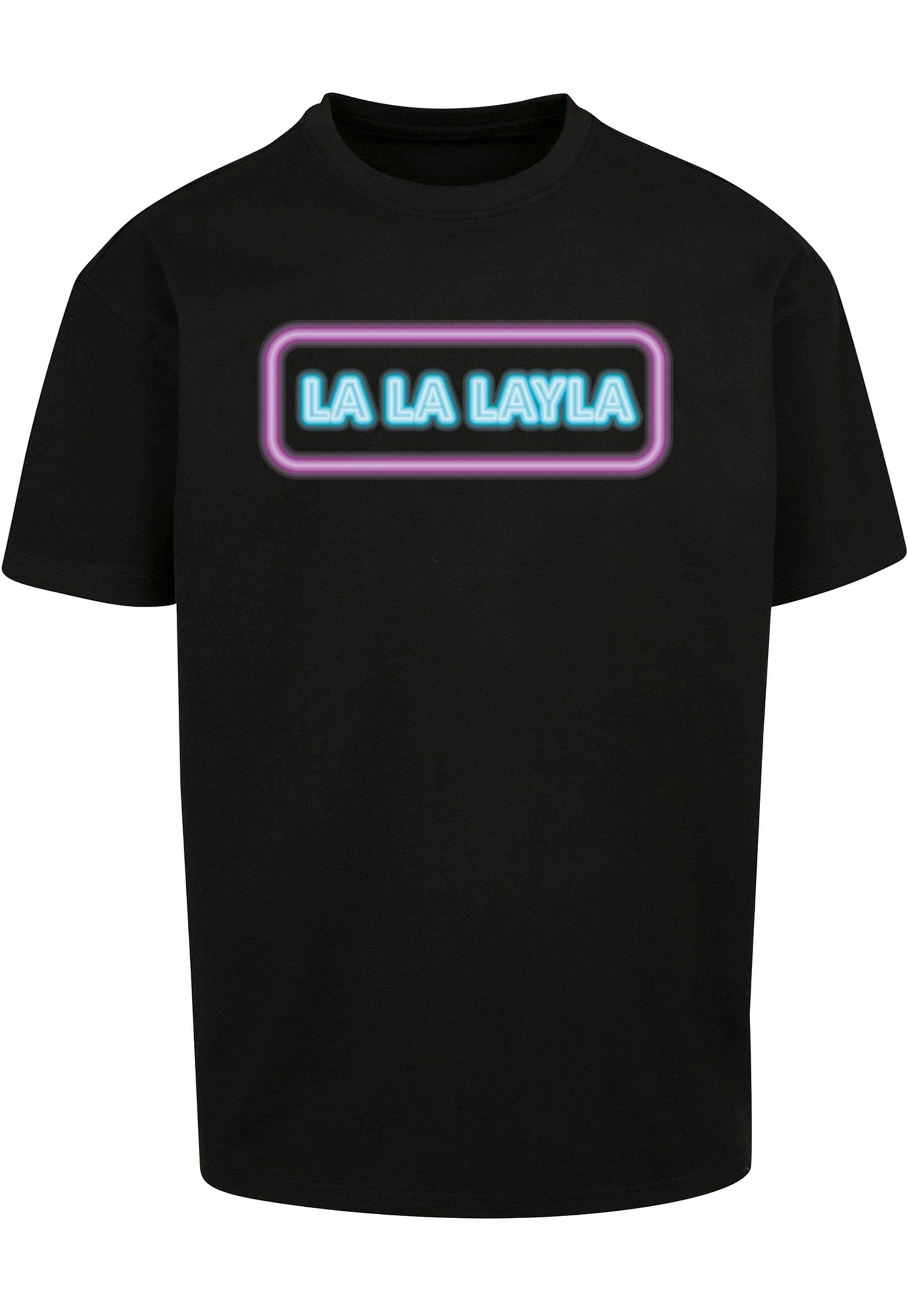Merchcode T-Shirt Herren LA LA LAYLA Oversize Tee (1-tlg) black