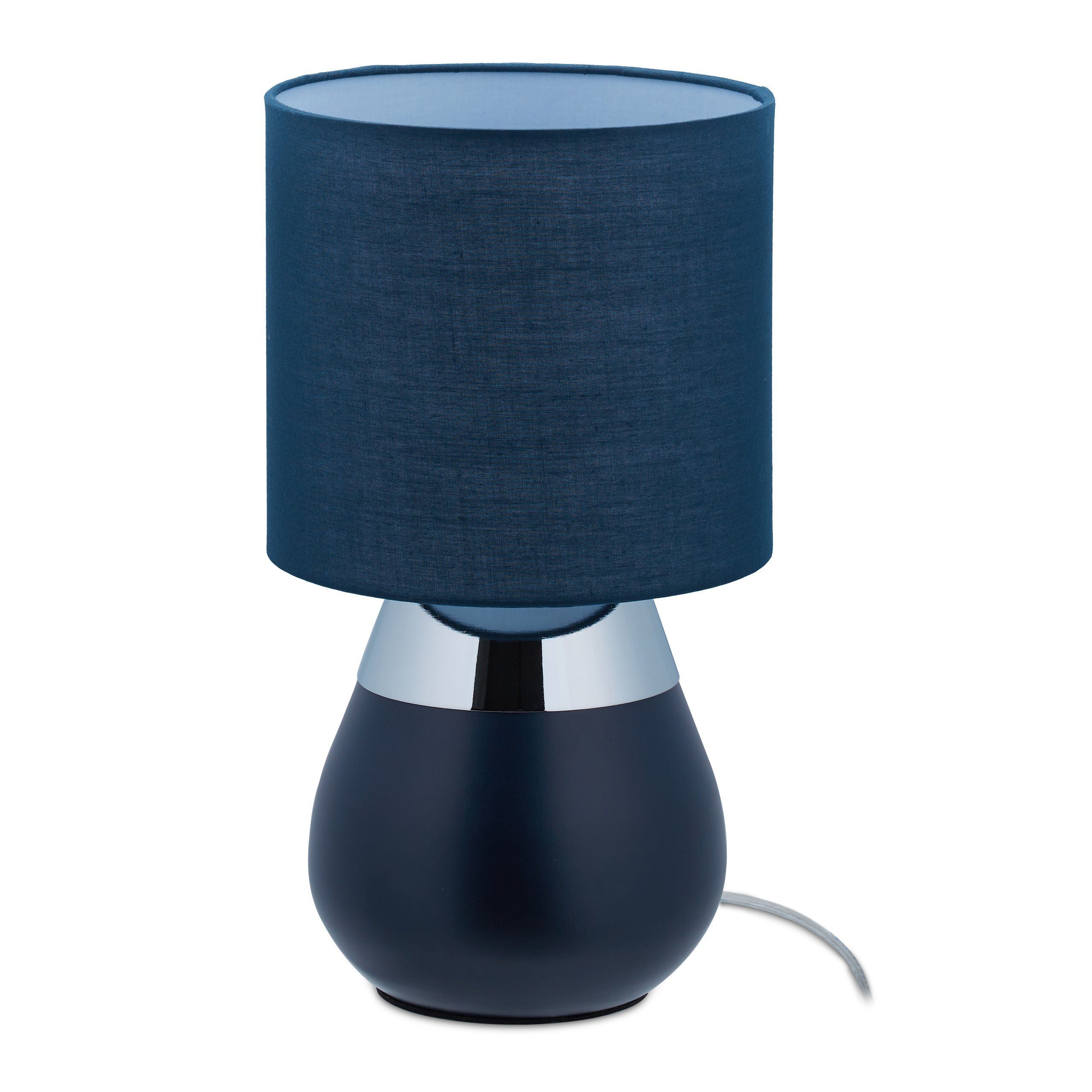 relaxdays Nachttischlampe Touch oval günstig online kaufen