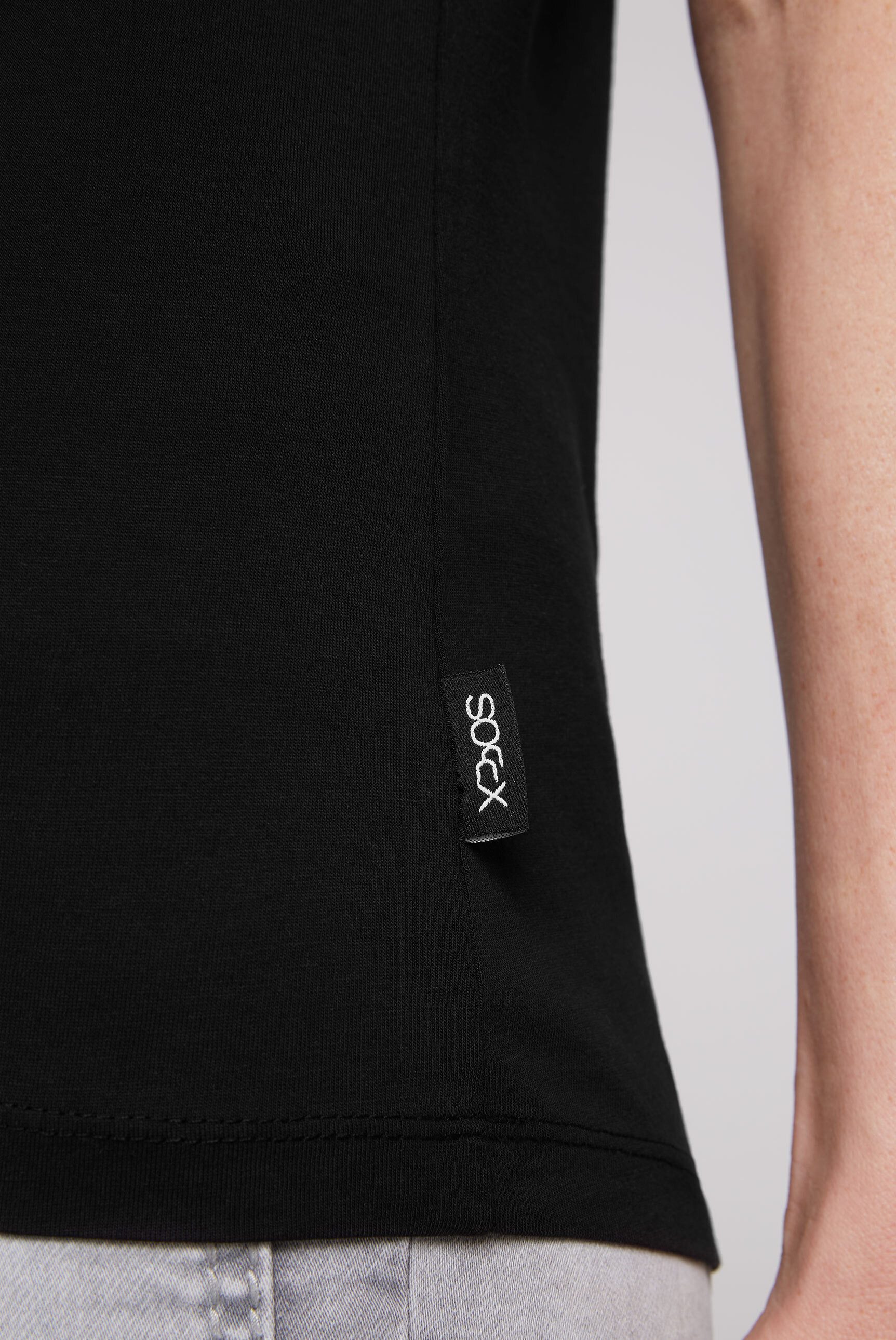 SOCCX Rundhalsshirt mit Baumwolle