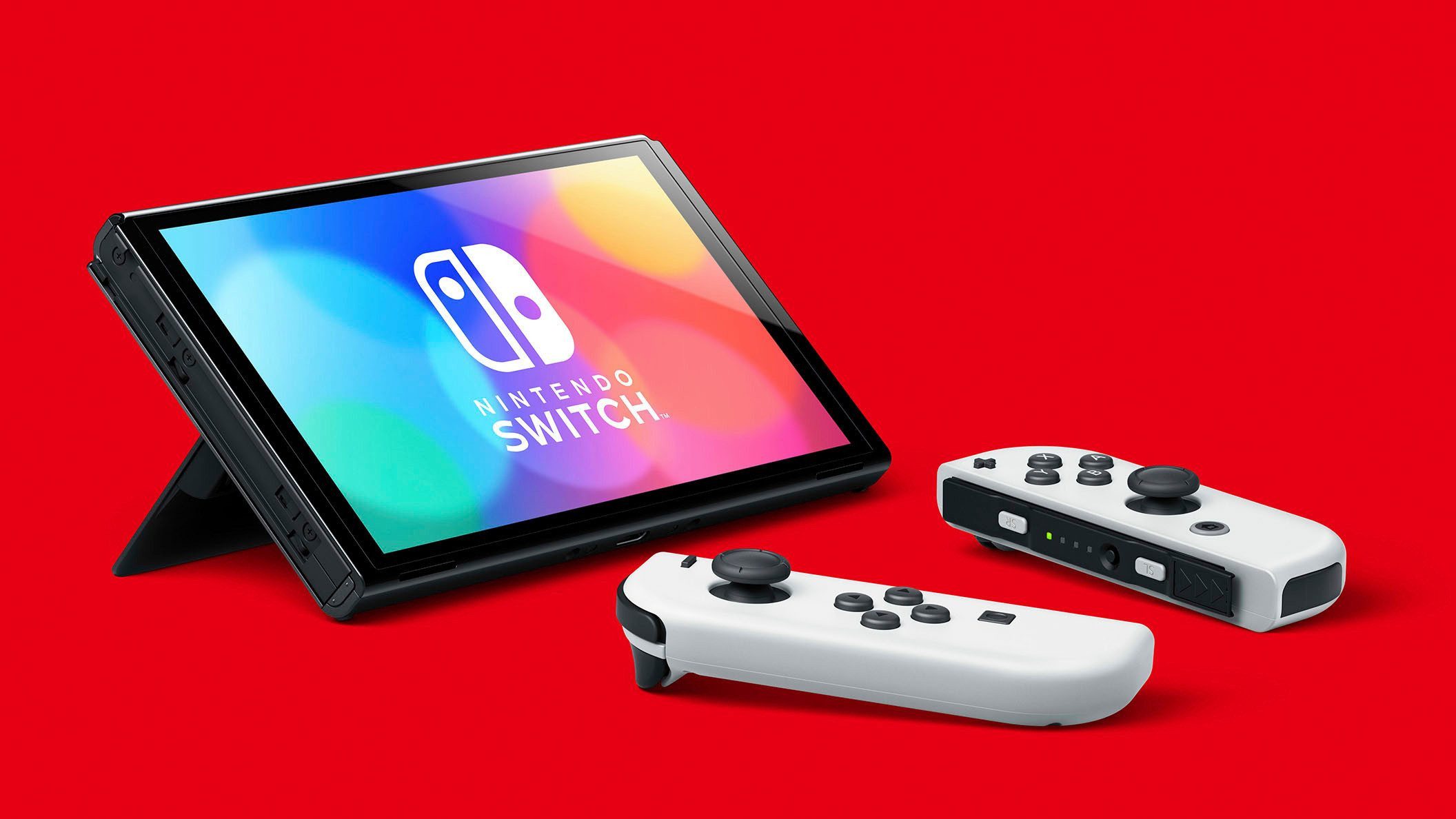 Nintendo Switch NSW OLED Konsole weiss inkl.Super Mario Galaxy 1+2 – Bild 3 von 5