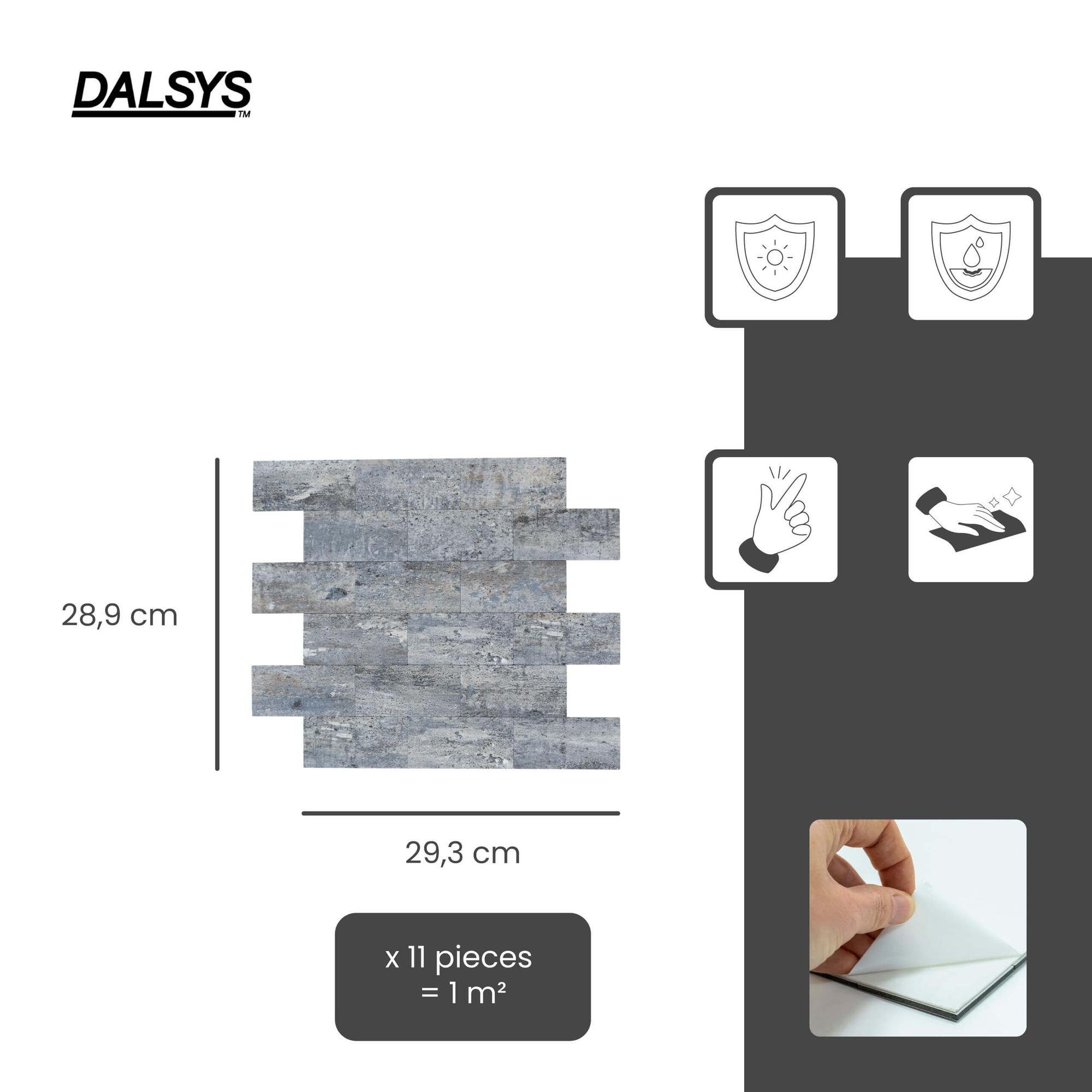 Dalsys Wandpaneel 1m² 11 Stück selbstklebend, günstig online kaufen