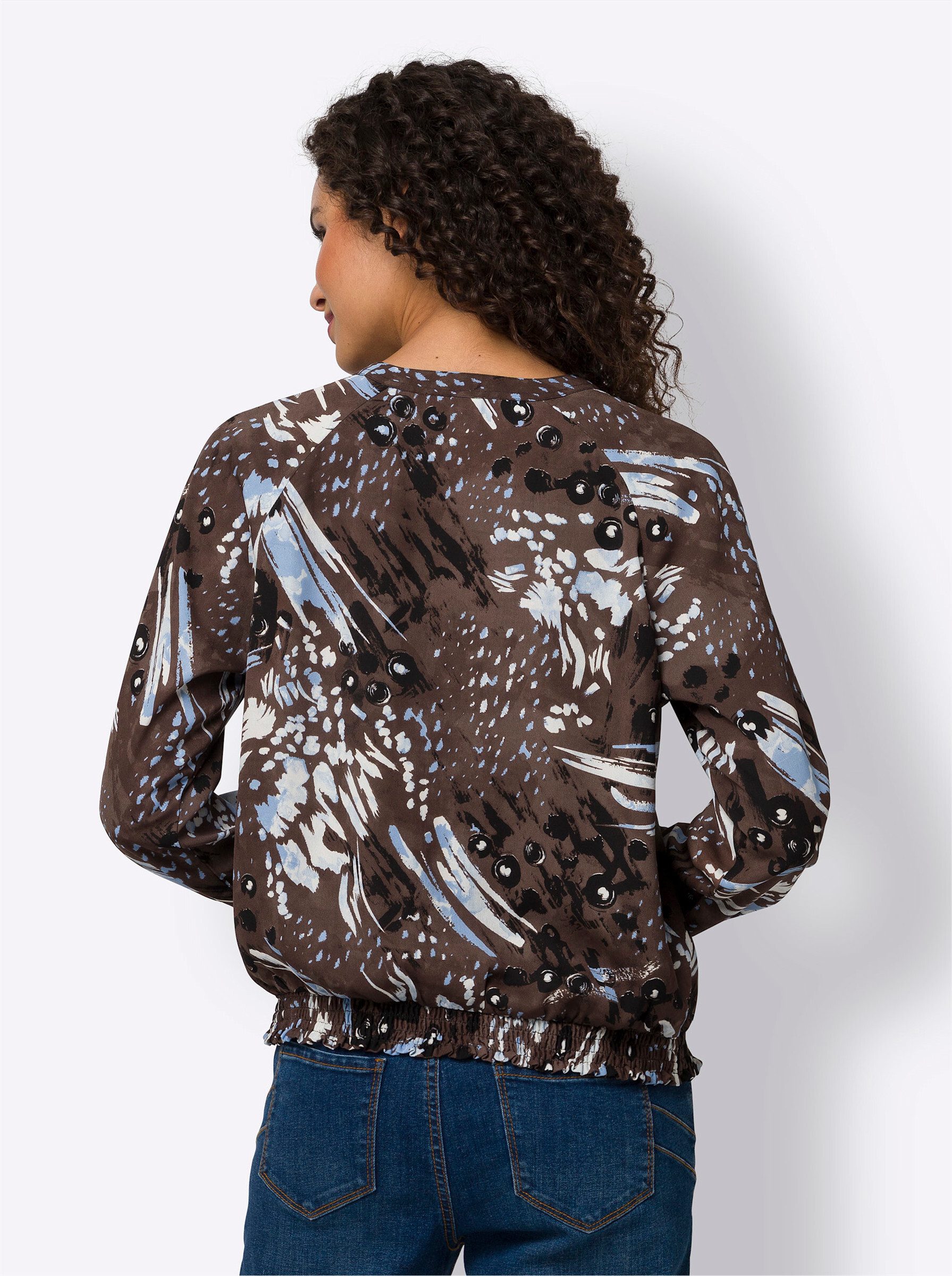 heine Klassische Bluse Druckbluse . günstig online kaufen