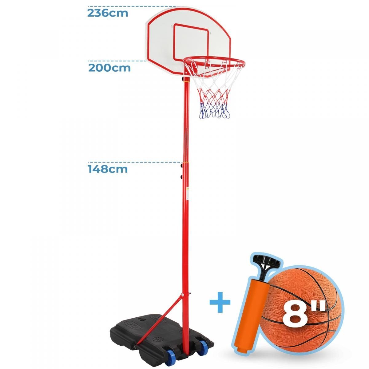 Basketballkorb Basketballständer Korbanlage Kinder Sport Basketball Spiezeug DE 