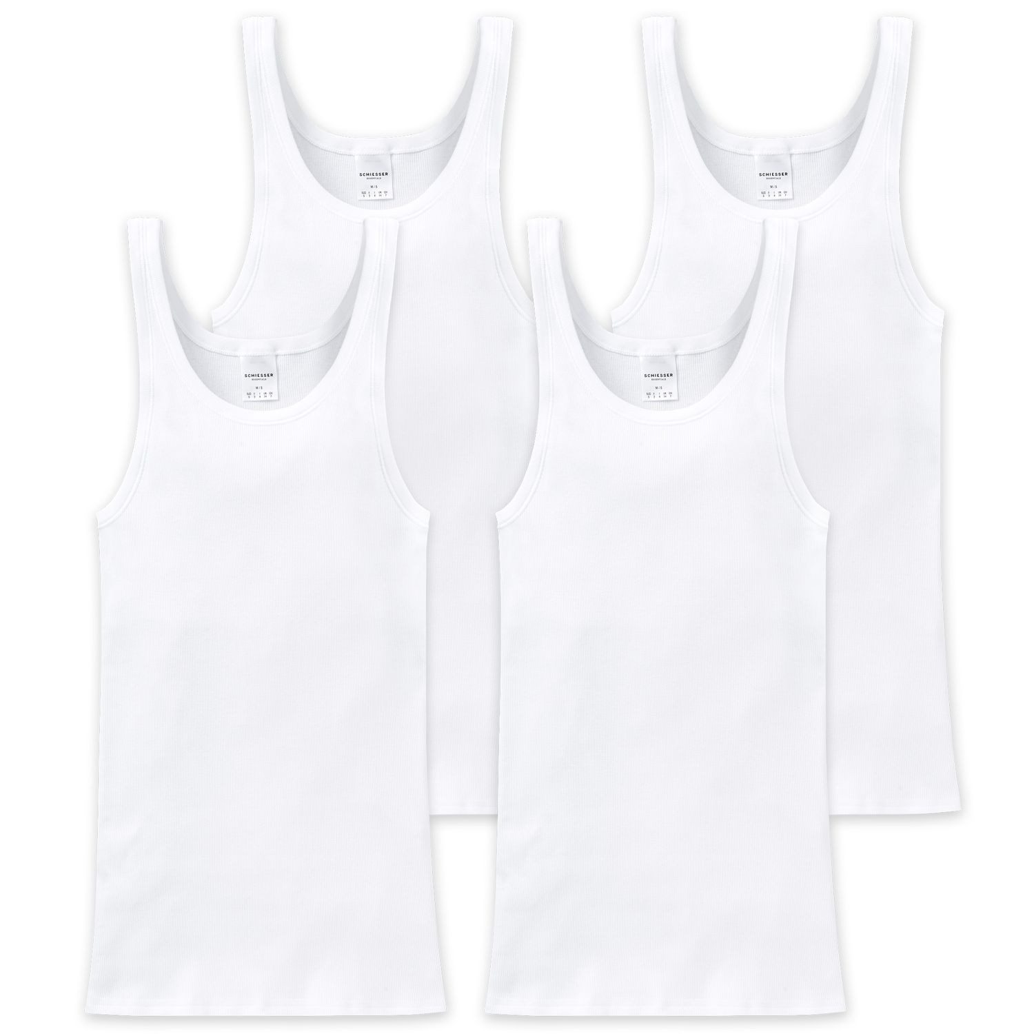 Schiesser Unterhemd Basic schlichtes Basic-Unterhemd in Top-Markenqualtiät