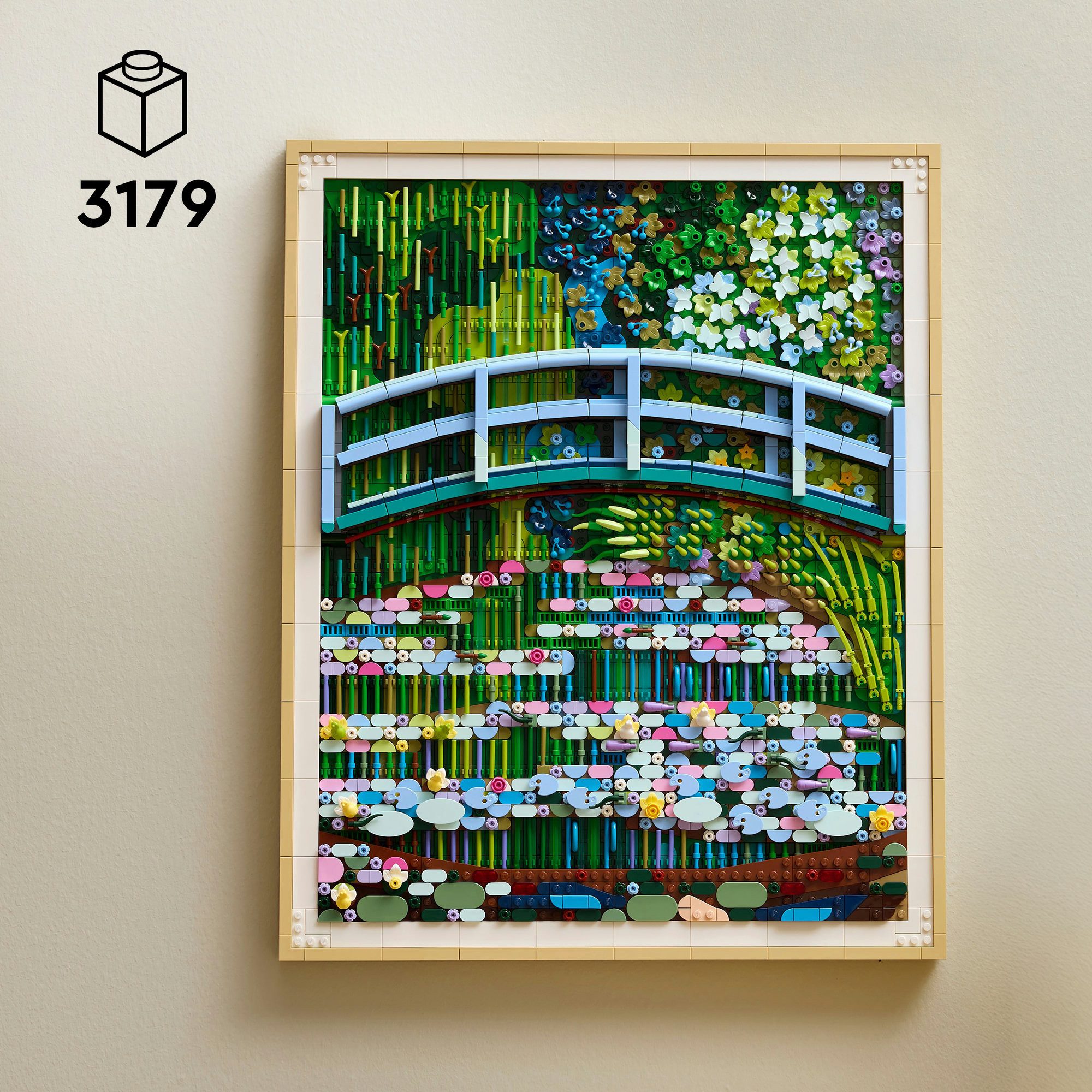 LEGO® Claude Monet – Brücke über einen Seerosenteich (31220), LEGO ART Konstruktionsspielsteine, (3179 St)