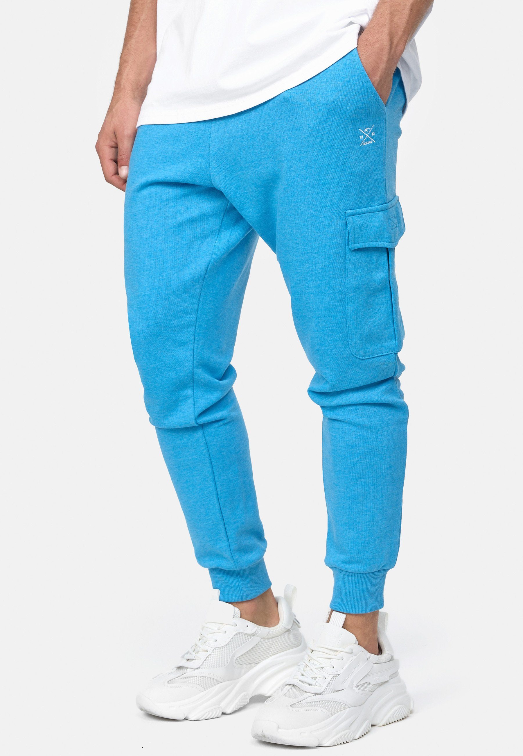 Indicode Jogger Pants Bendner Clear Blue Mix