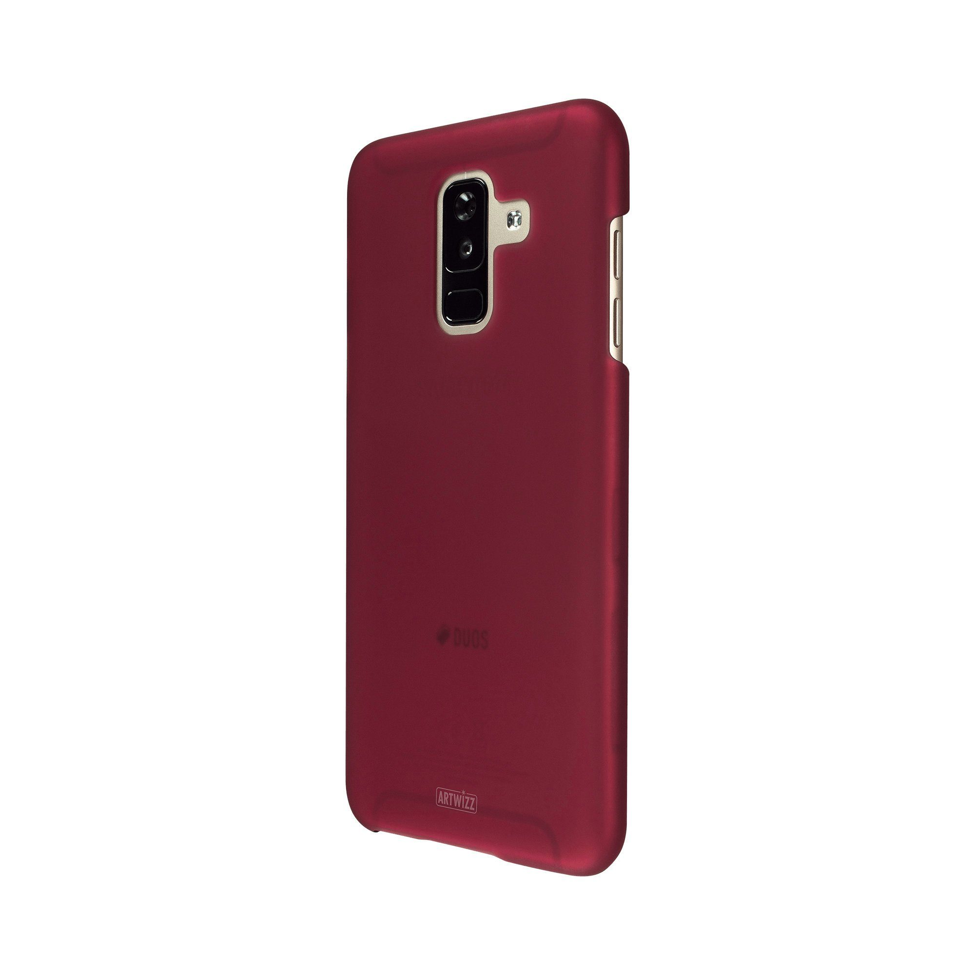 Artwizz Smartphone-Hülle Rubber Clip for Samsung Galaxy A6 Plus (2018), berry