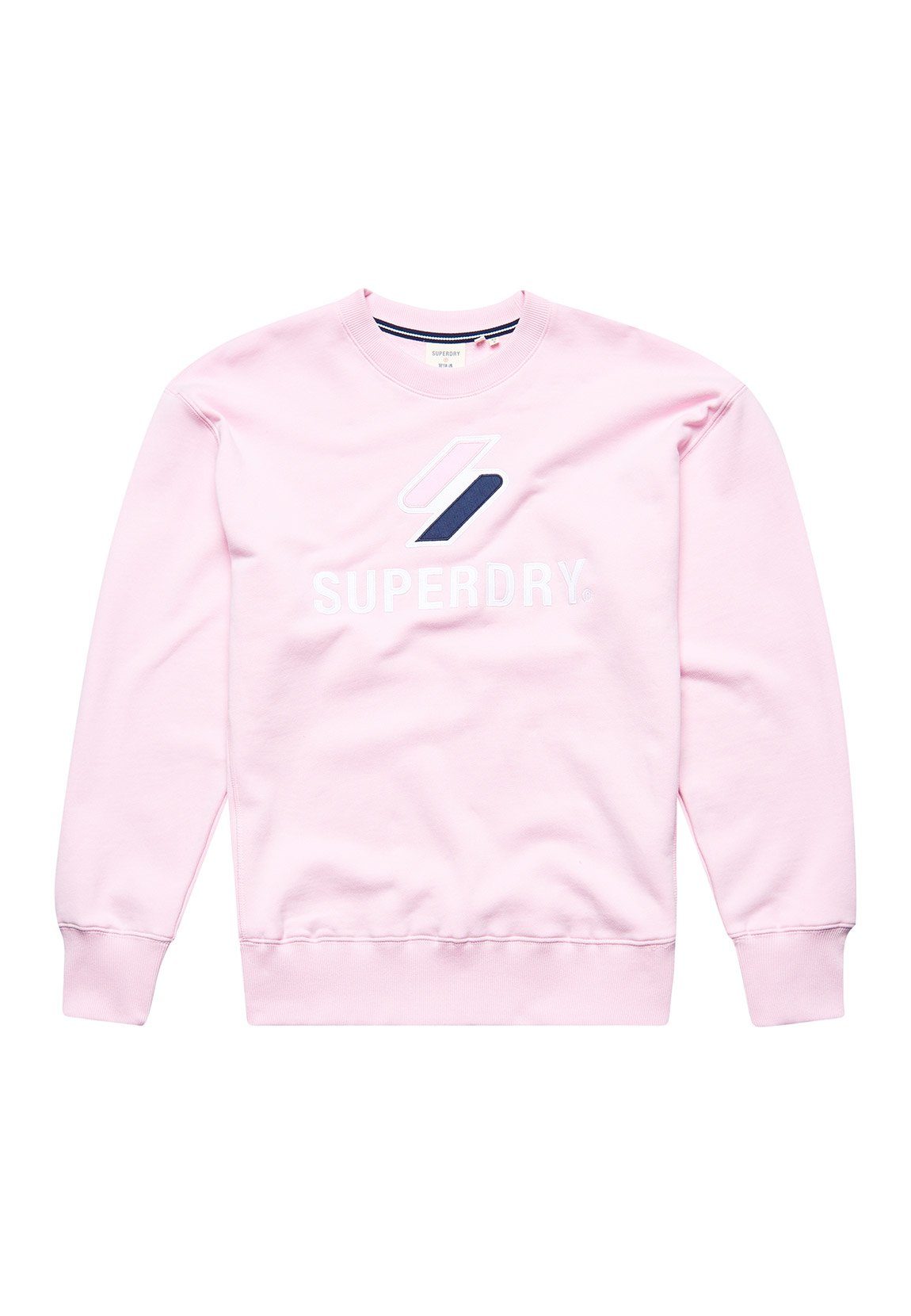 Superdry Sweater »Superdry Damen Sweater CODE SL STACKED APQ OS CREW  Roseate Pink Rosa« online kaufen | OTTO
