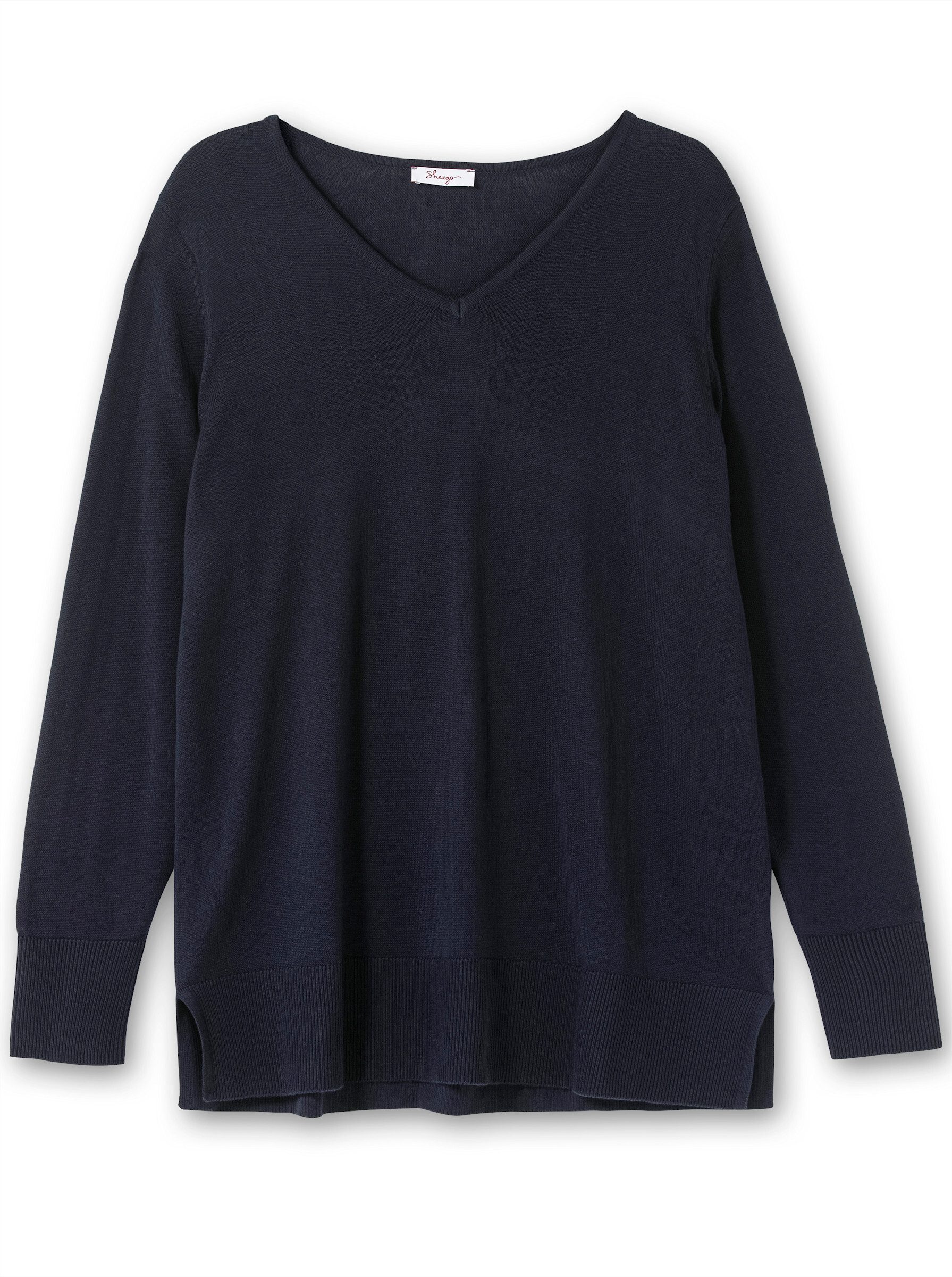 V-Ausschnitt-Pullover Große Größen