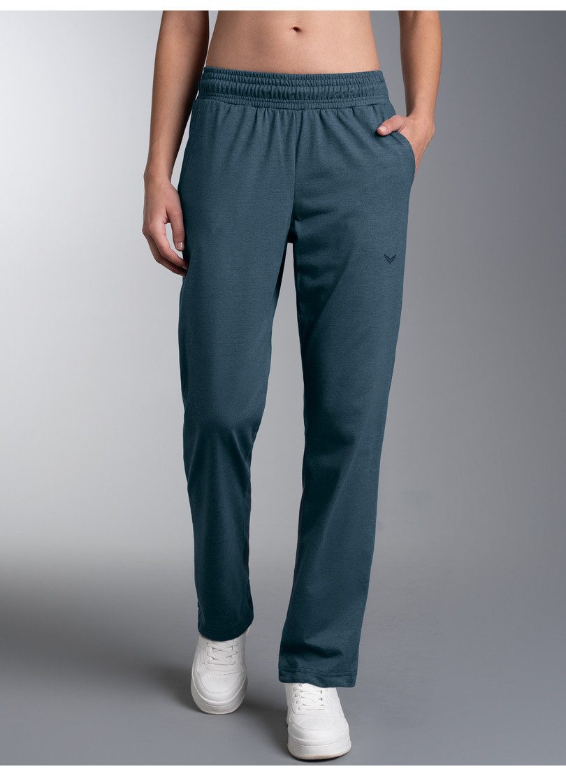 Trigema Jerseyhose TRIGEMA Hose DELUXE Baumwolle (1-tlg)