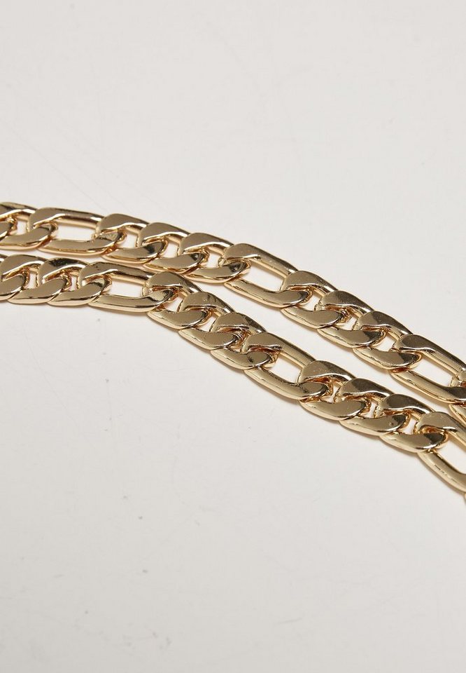 URBAN CLASSICS Edelstahlkette Accessoires Figaro Layering Necklace