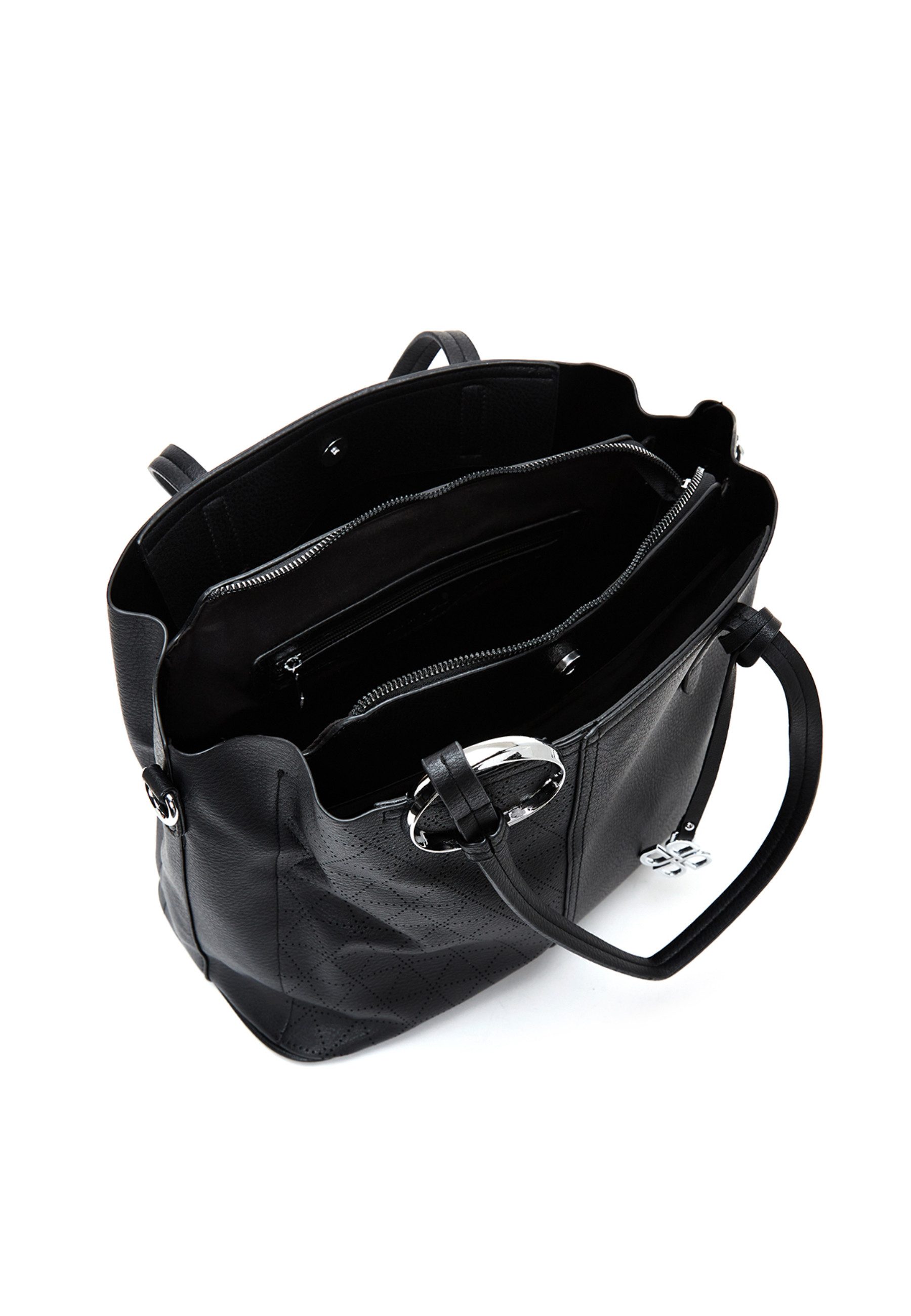 Derimod Umhängetasche Schultertasche aus Kunstleder, Kunstleder, Schulterriemen, Mittel