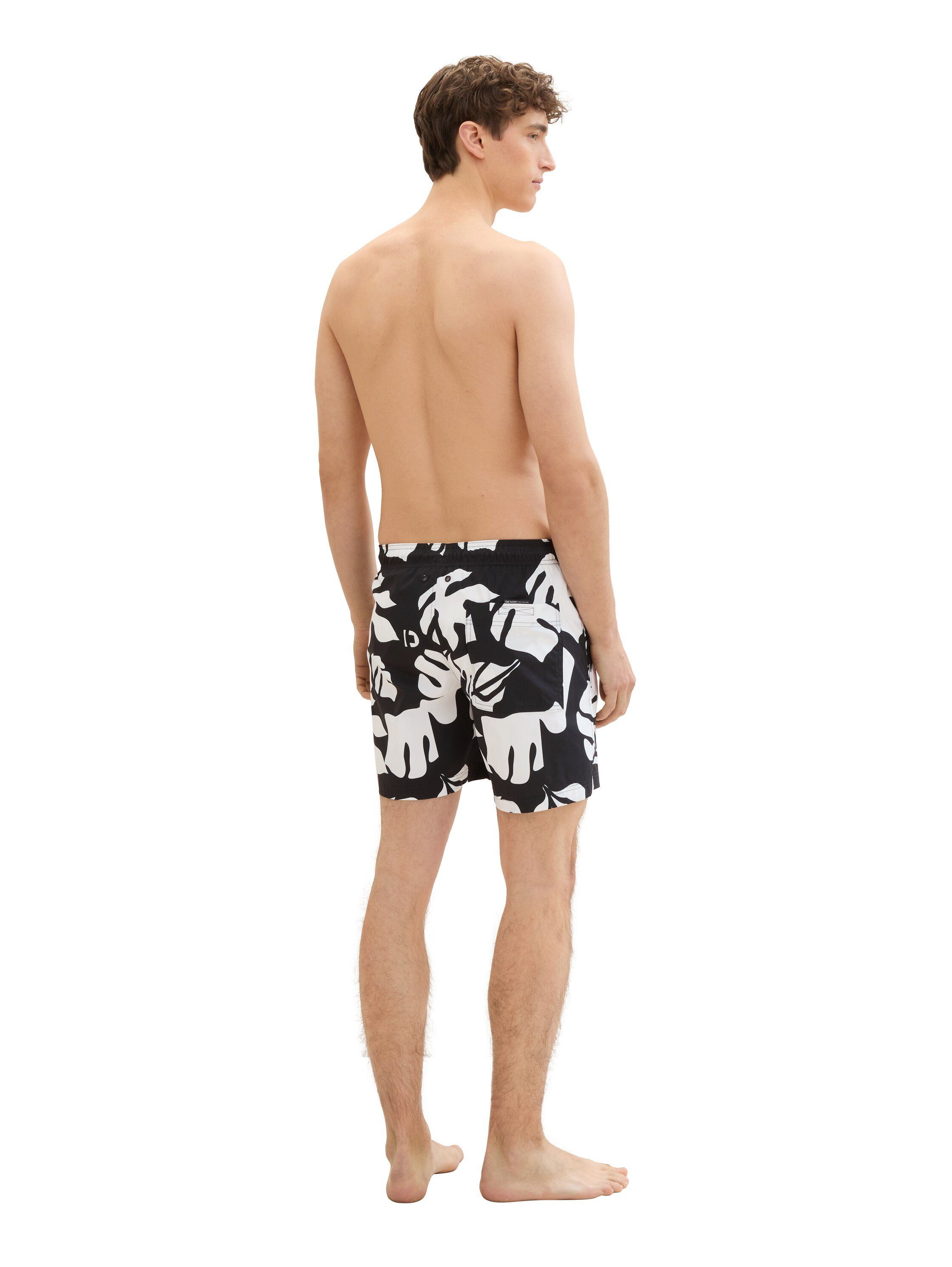 TOM TAILOR Denim Badeshorts gemustert mit günstig online kaufen
