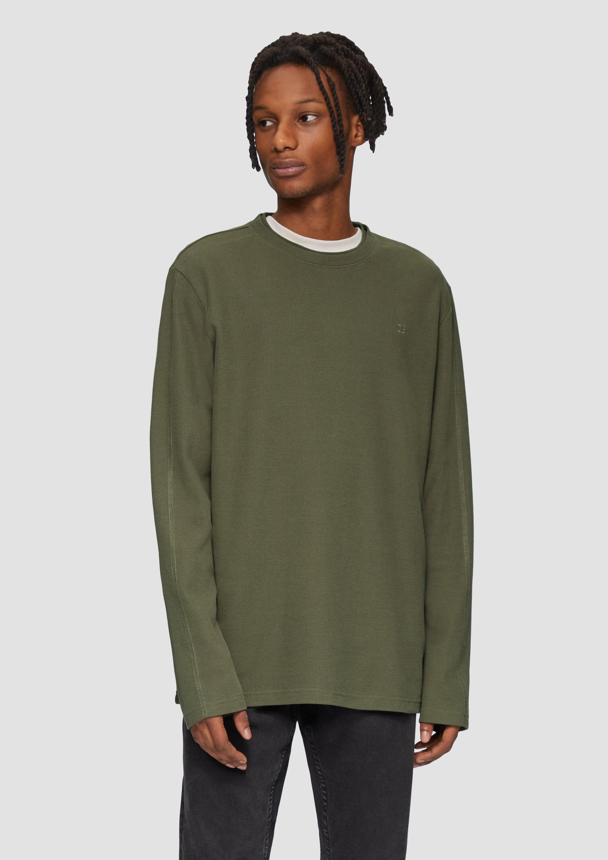 QS Langarmshirt T-Shirt (1-tlg) günstig online kaufen