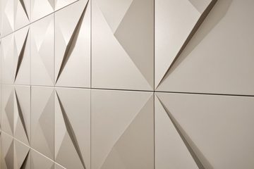 NOËL & MARQUET by nmc 3D Wandpaneel PUZZLE Polyurethan 380 x 380 x 31 mm Weiß Wall Panel Deckenpaneel