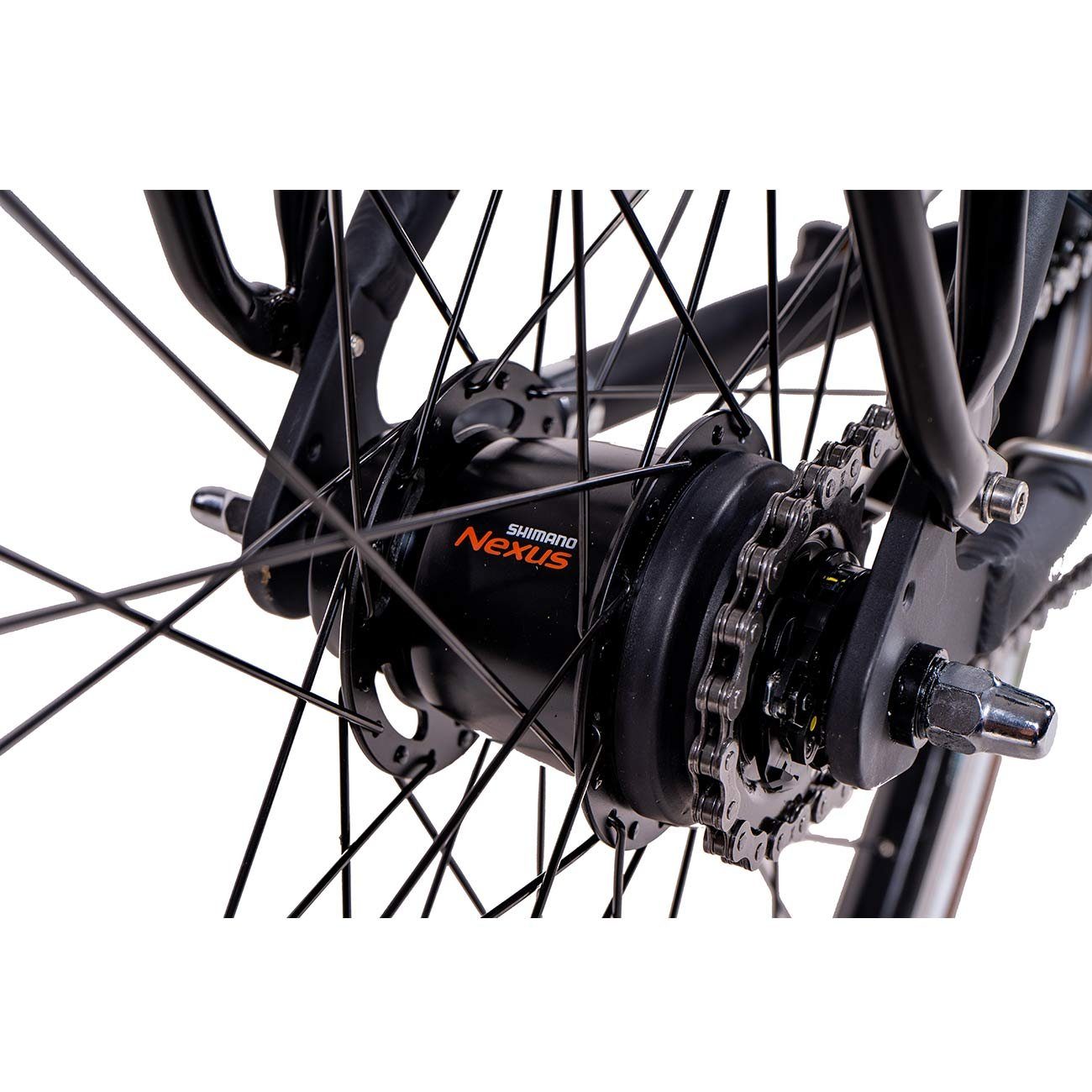 Airtracks Women's City Bike LS City Bicycle 28 inch City Bike CI.2820W, 7-speed Shimano NEXUS derailleur, internal hub gears, matte black - Frame sizes 45 cm 50 cm » Model year 2026