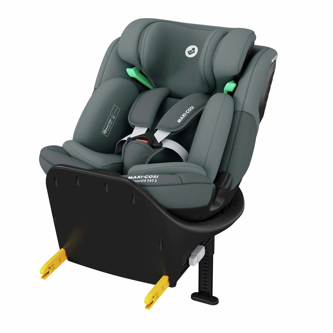 Maxi-Cosi Autokindersitz Maxi-Cosi Emerald 360 S i-Size, Autositz 360 Grad drehbar, 0–12 Jahre, ab: 0 Monate, bis: 12 Jahre, Wächst mit deinem Kind mit FlexiSpin-Drehung um 360° Bequeme Liegep…