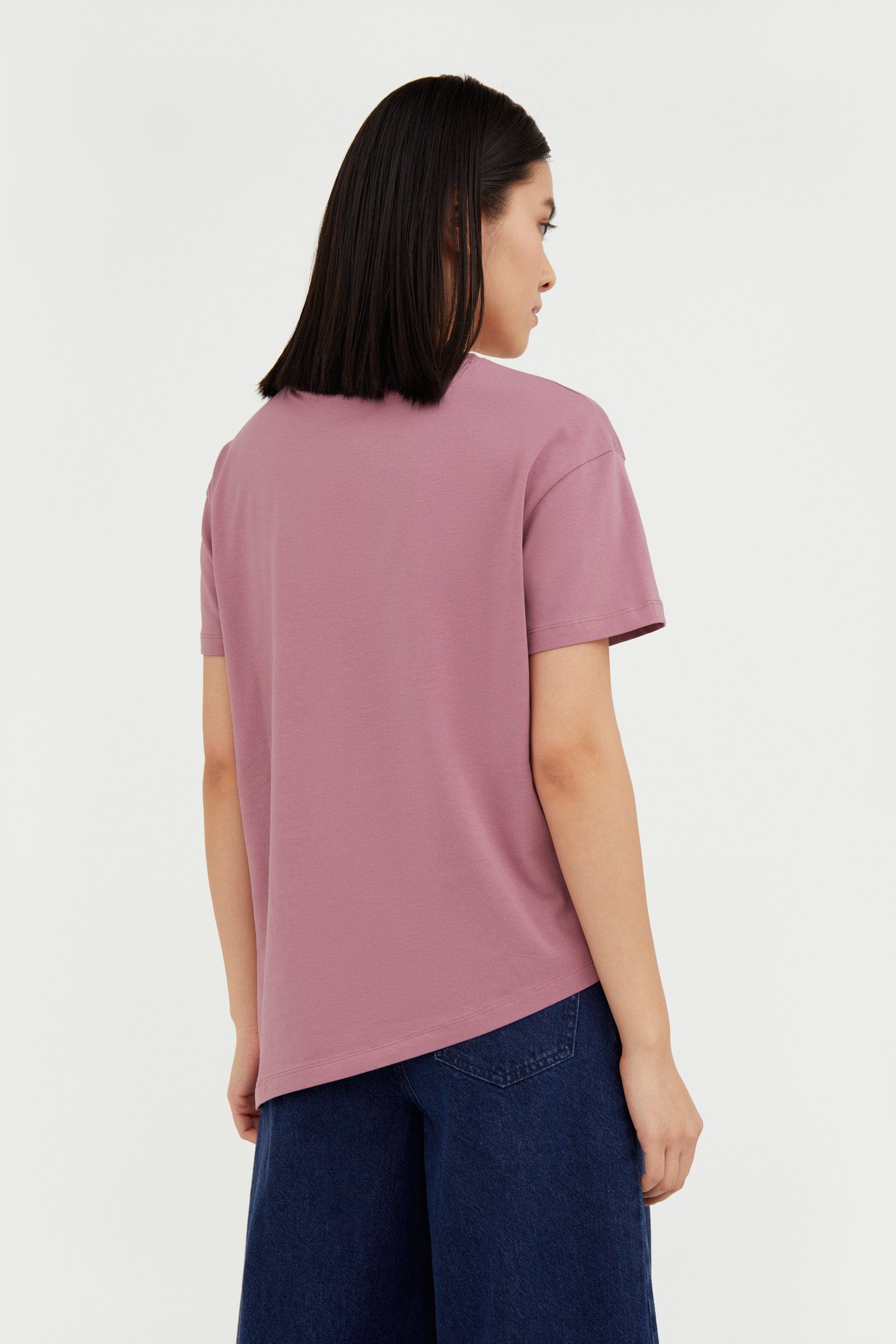 Damen Shirts Finn Flare T-Shirt mit asymmetrischem Saum