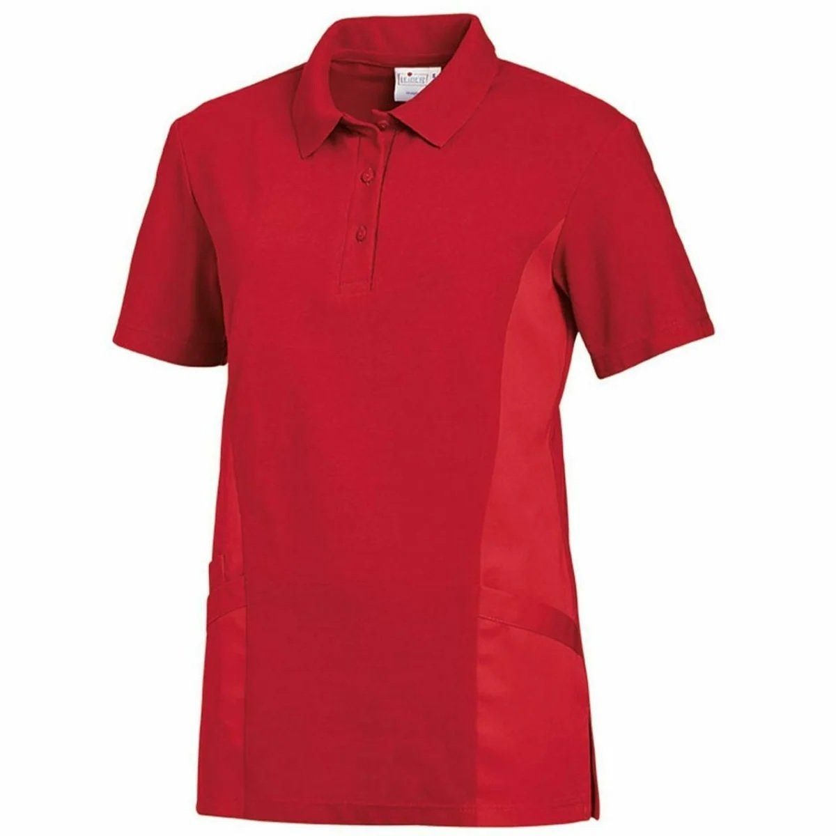 08/2546 rot Damen-Poloshirt Halbarm, Leiber Leiber Poloshirt
