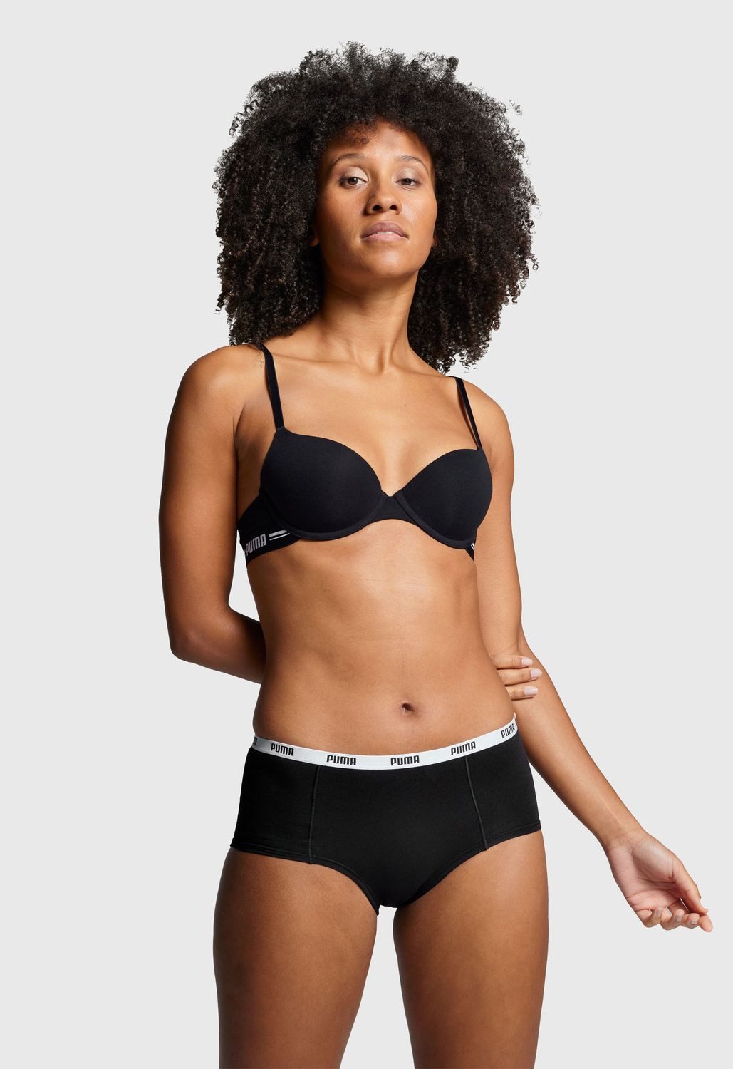 PUMA BODYWEAR Panty Mini Shorts Comfort Cotton Stretch (9-St., Set) Webgumm günstig online kaufen