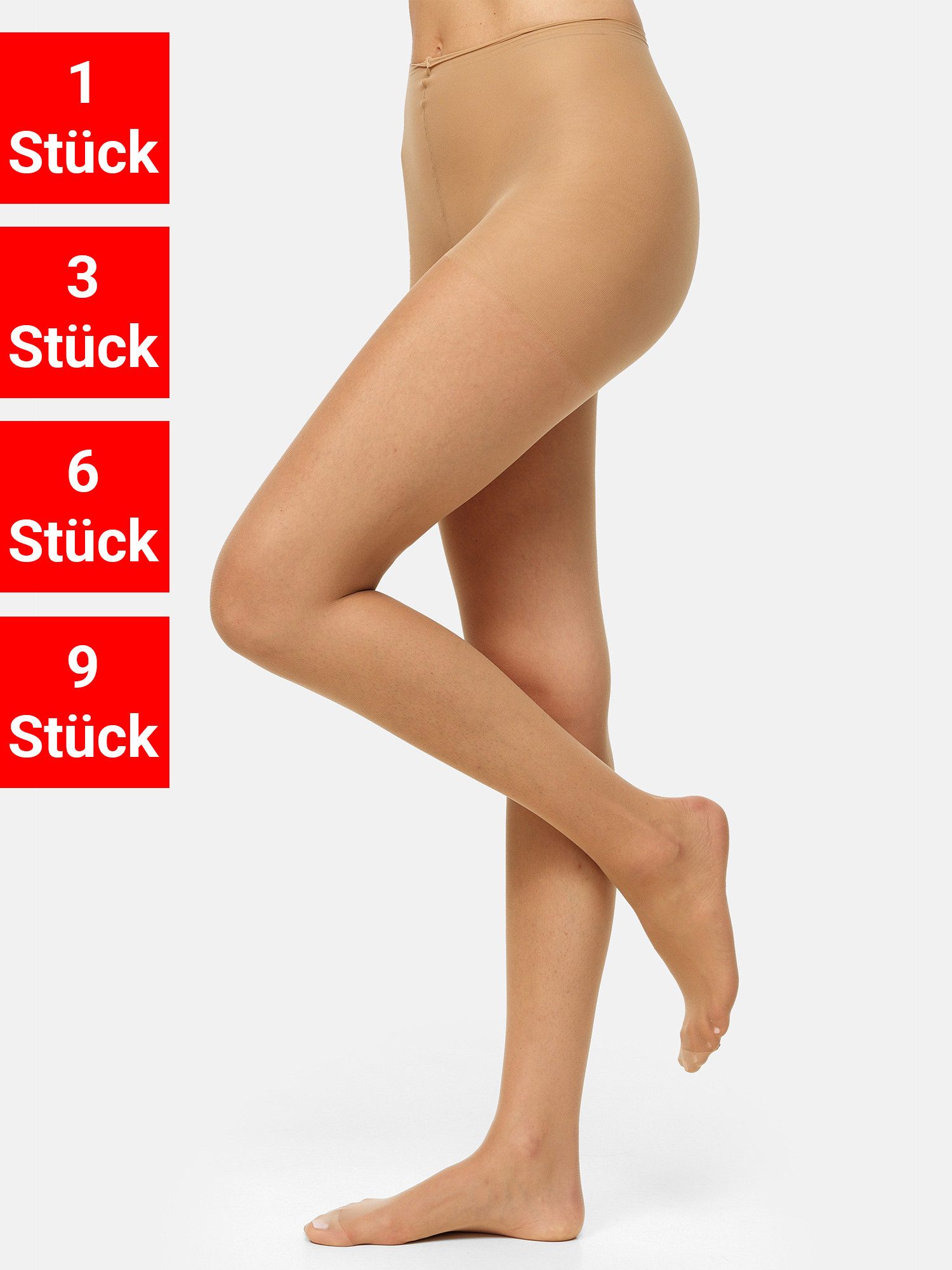Nur Die Feinstrumpfhose Supersitz 20 DEN (9 St) Damen Frauen Nylon Multipack