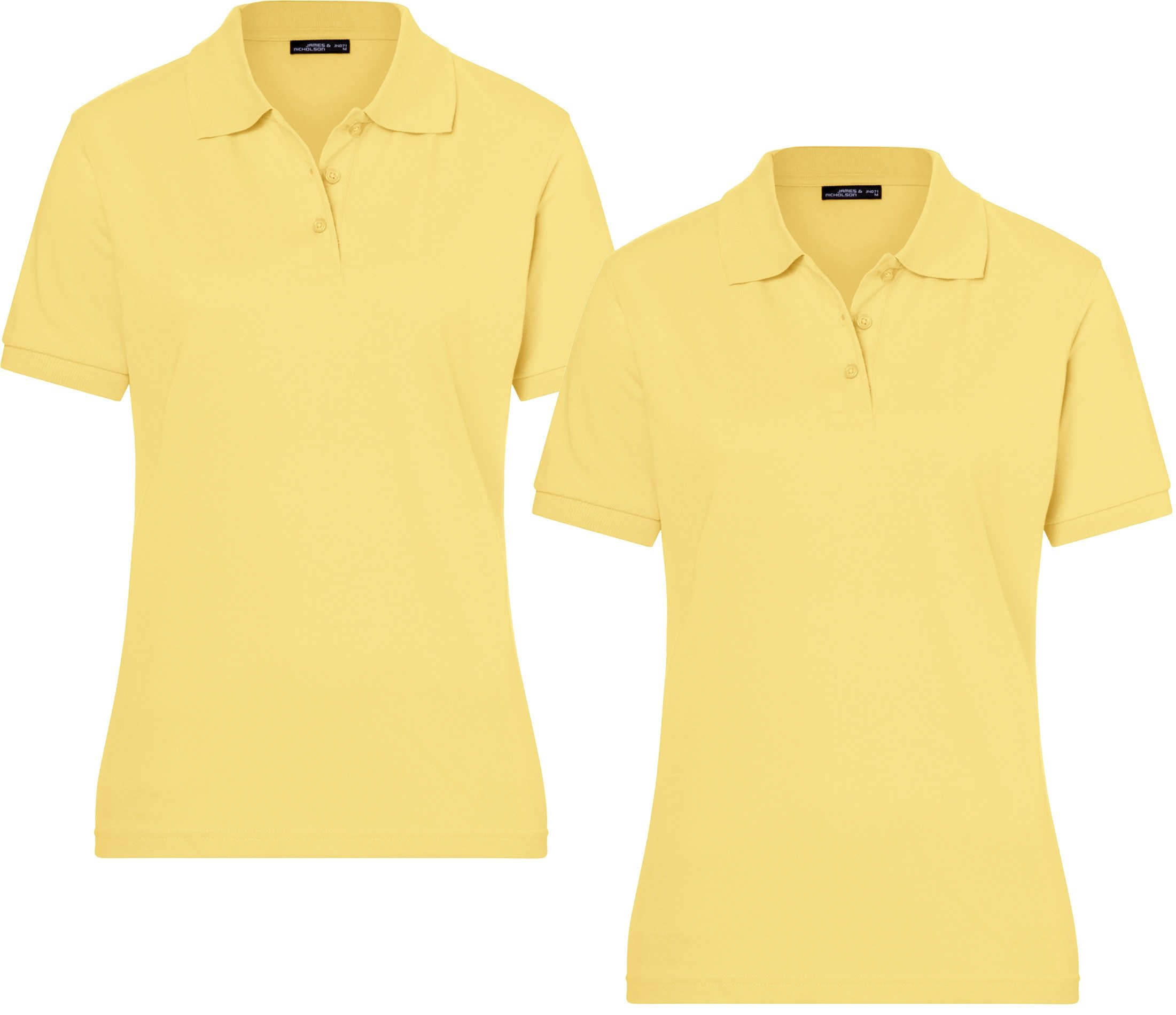 James & Nicholson Poloshirt Doppelpack Feines Damen Piqué-Poloshirt mit ges günstig online kaufen