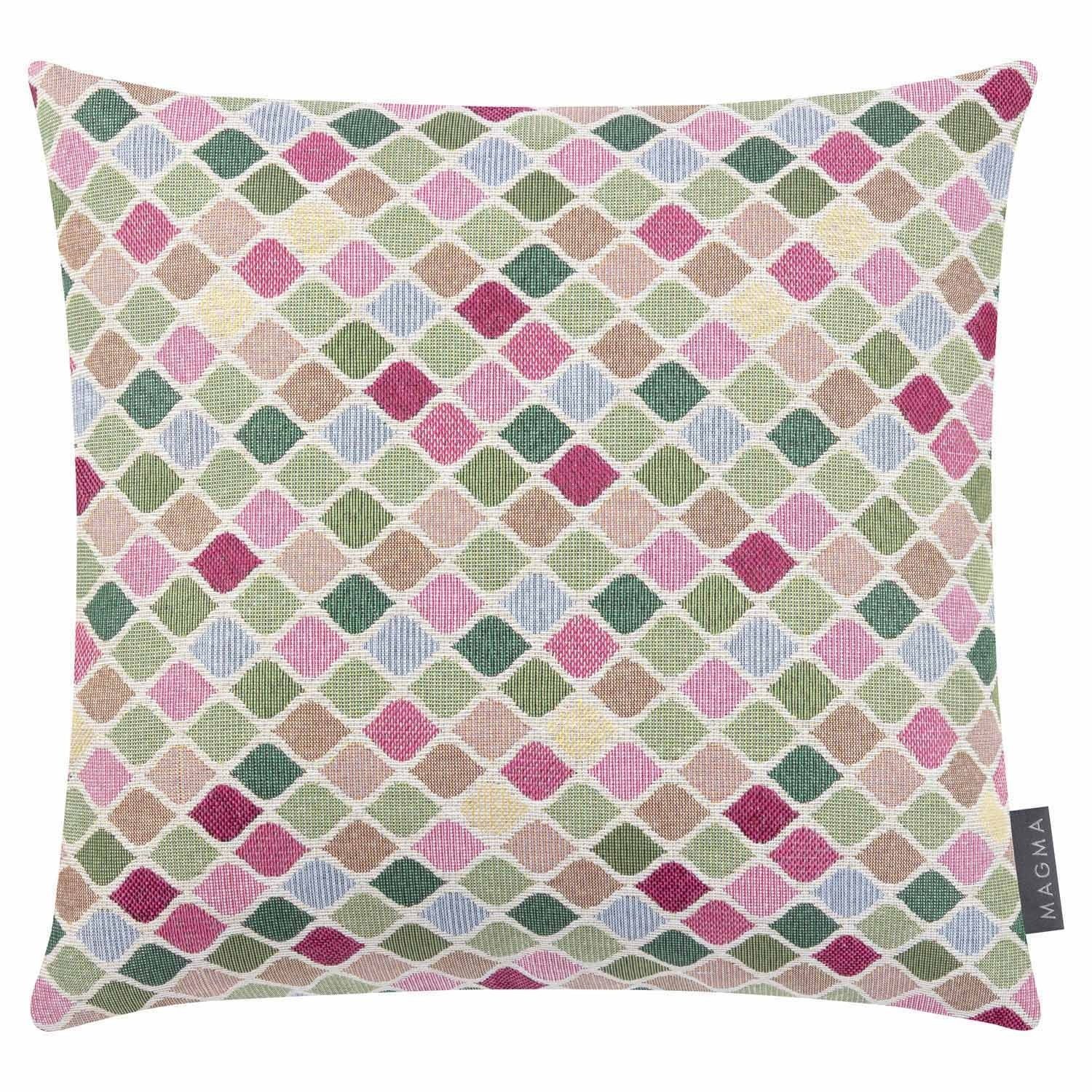 Magma Heimtex Kissenhülle TIA, Bunt, Mosaik, 40 x 40 cm, Baumwolle, Jacquard, (1 Stück), mit Reißverschluss
