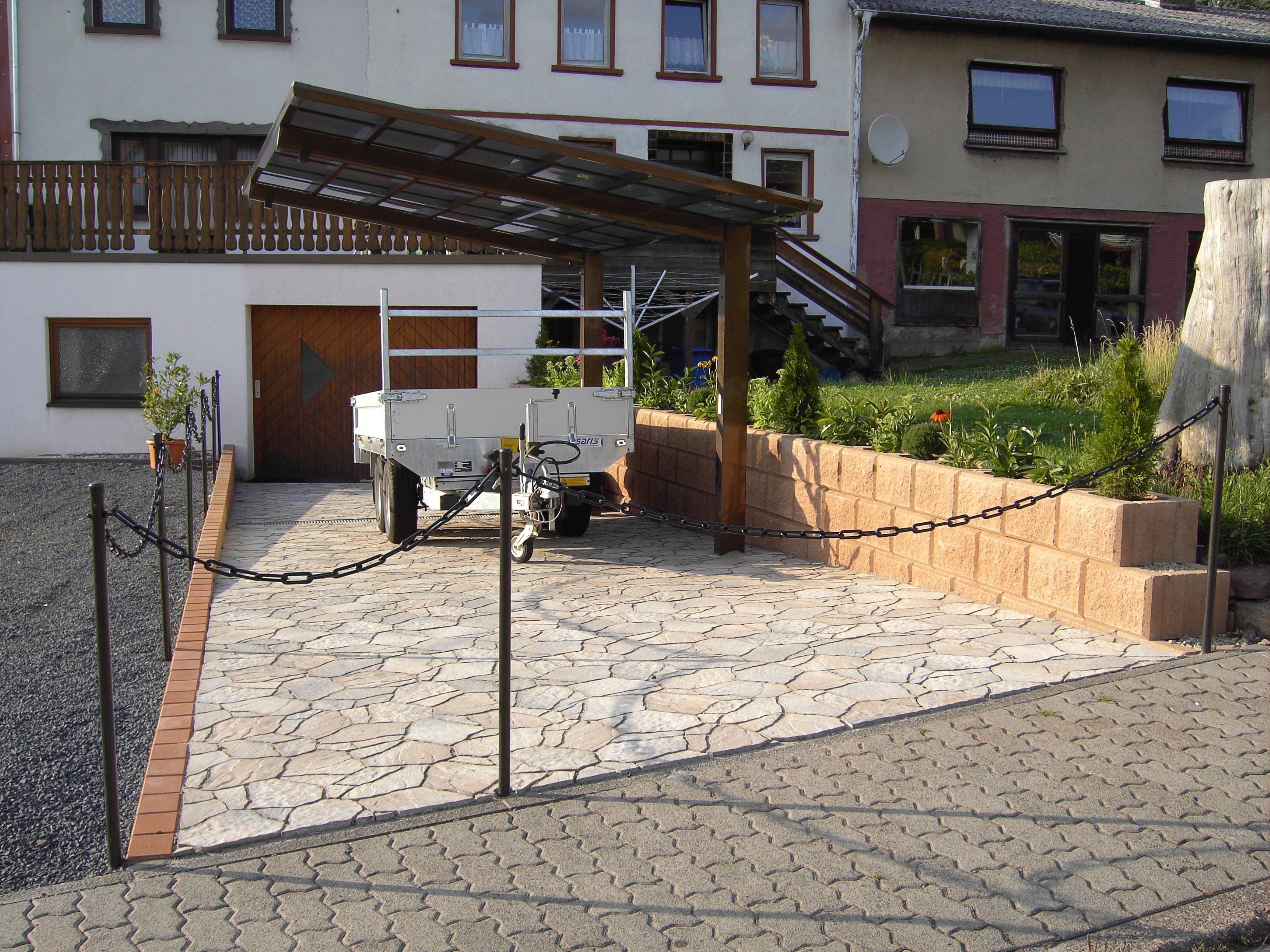 Einfahrtshöhe, cm Aluminium BxT: 60 cm, Sonderlänge/Breite Ximax 243x556 Linea Einzelcarport 240 XS-bronze, Typ