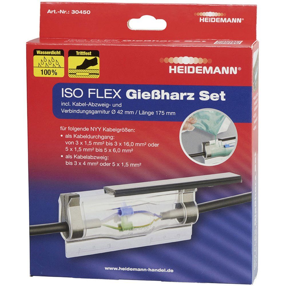 Heidemann Steckdose Heidemann 30450 Gießharz-Kabelgarnitur 1 Set