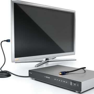 deleyCON deleyCON 10m HDMI Kabel HDMI 2.0 kompatibel 4K UHD 2160p FULL HD HDMI-Kabel