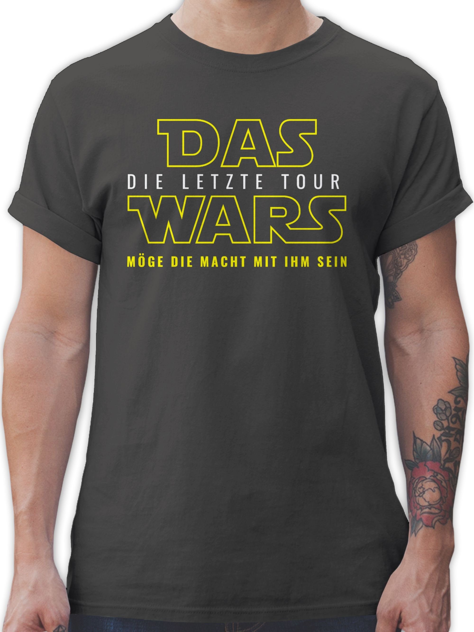 Shirtracer T-Shirt Das Wars - Letzte Tour JGA Männer 2 Dunkelgrau