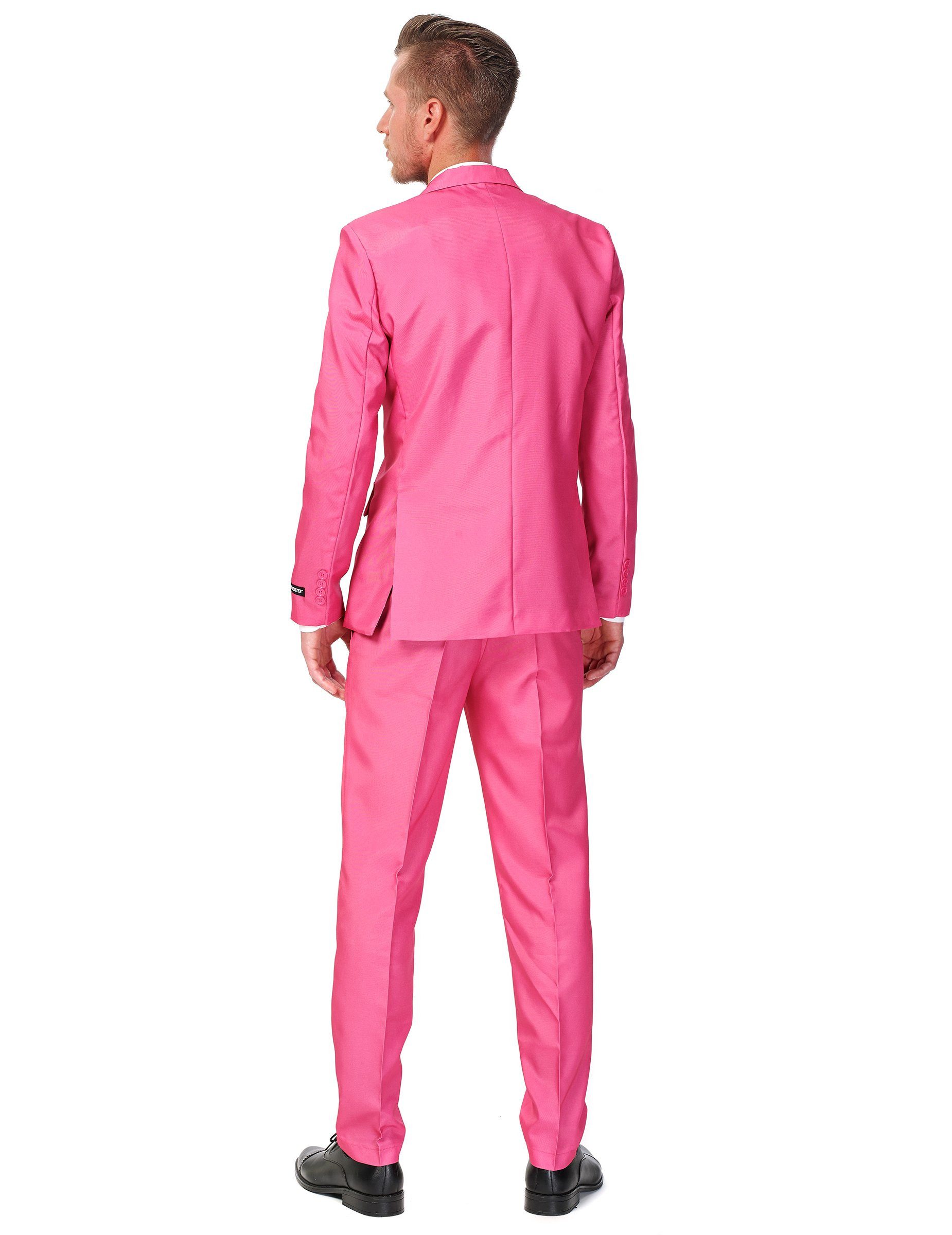 Opposuits Kostüm Suitmeister Anzug einfarbig Plus Size pink