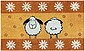 Fußmatte »Kokosmatte Mini Kokos Schaf orange 60cm«, matches21 HOME & HOBBY, rechteckig, Höhe 15 mm, Bild 1