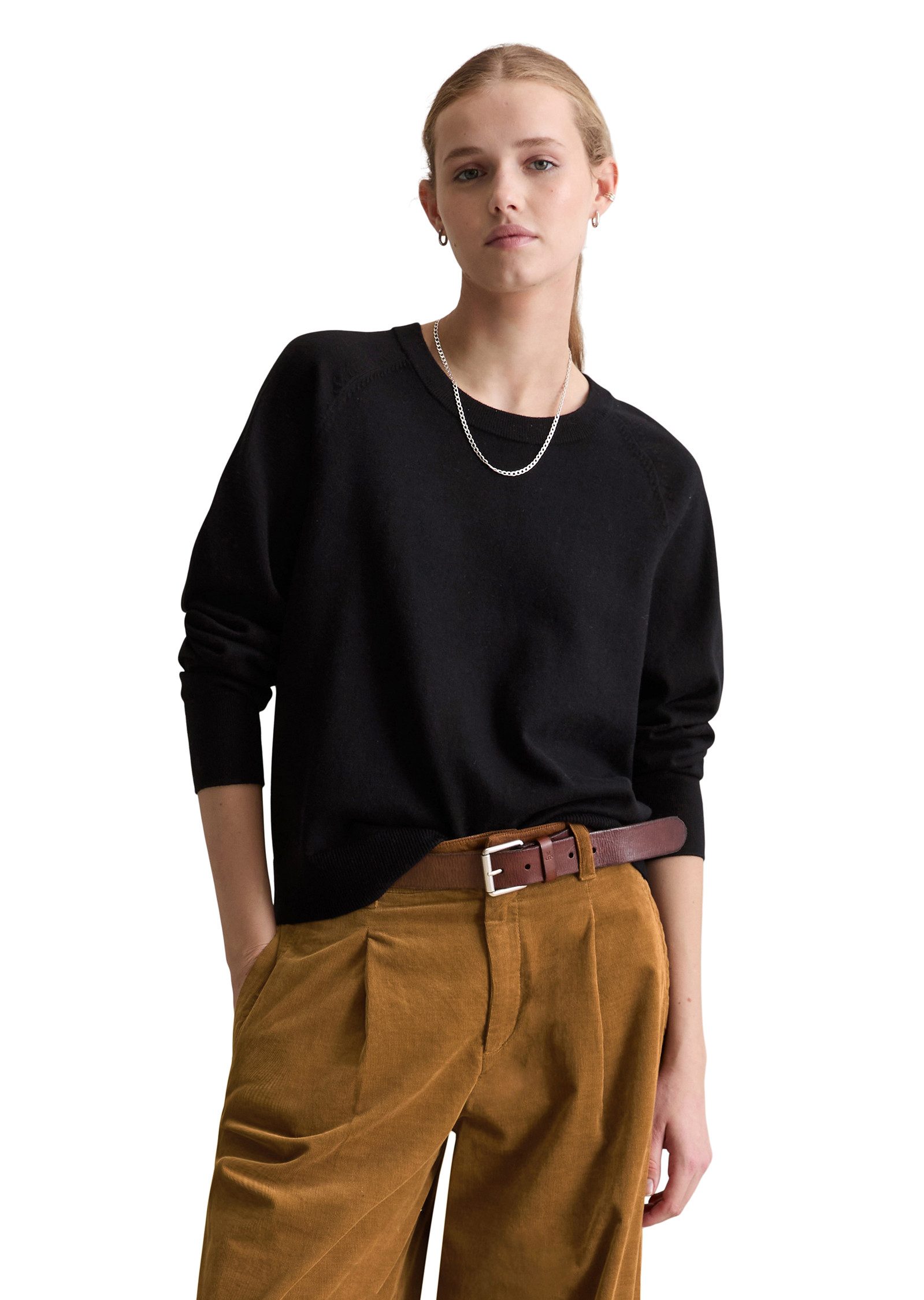 Marc O'Polo DENIM Rundhalspullover regular fit, Strick, aus Soft Cotton Str günstig online kaufen