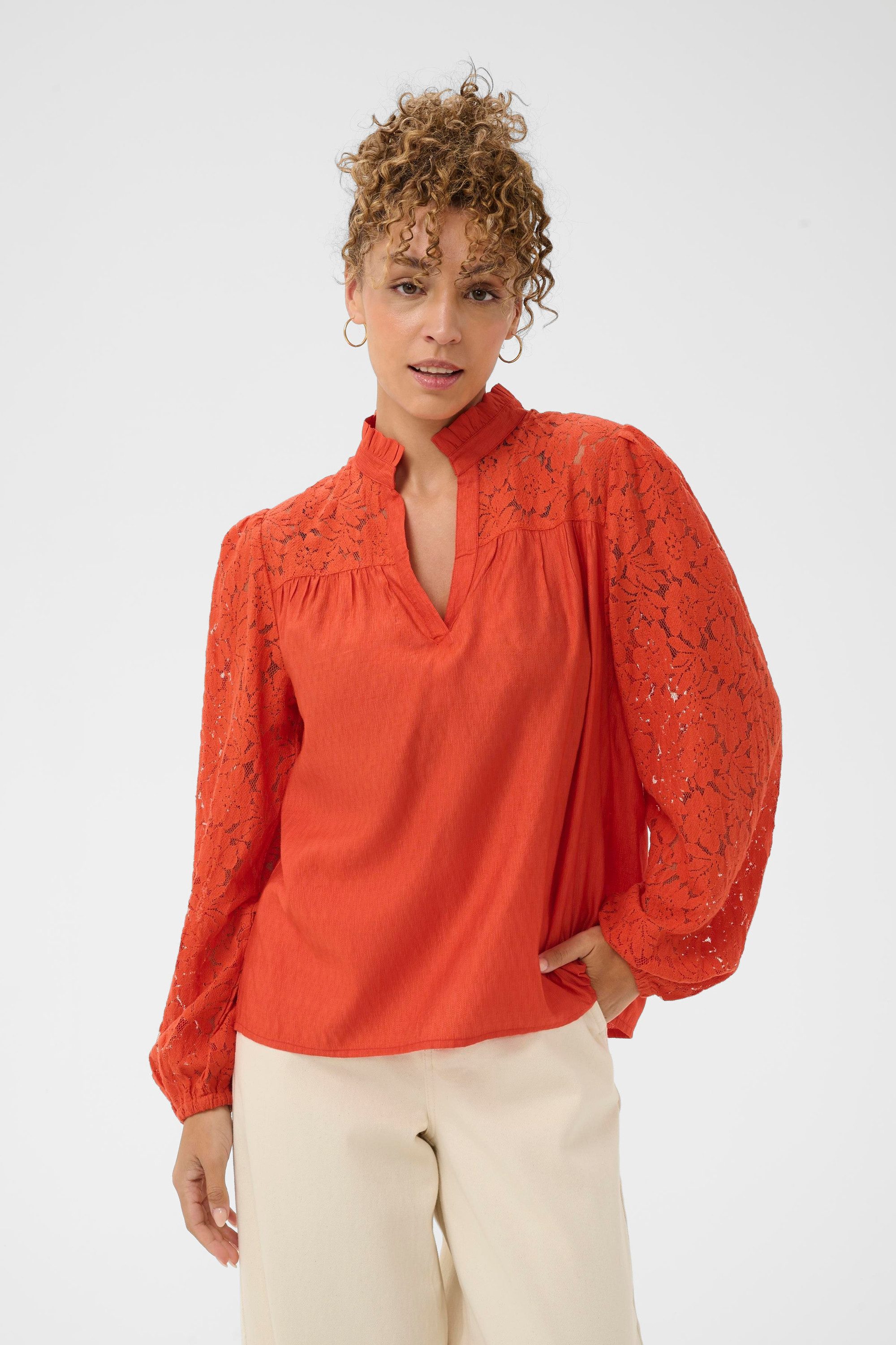 Langarmbluse Bluse langarm CRLiselin