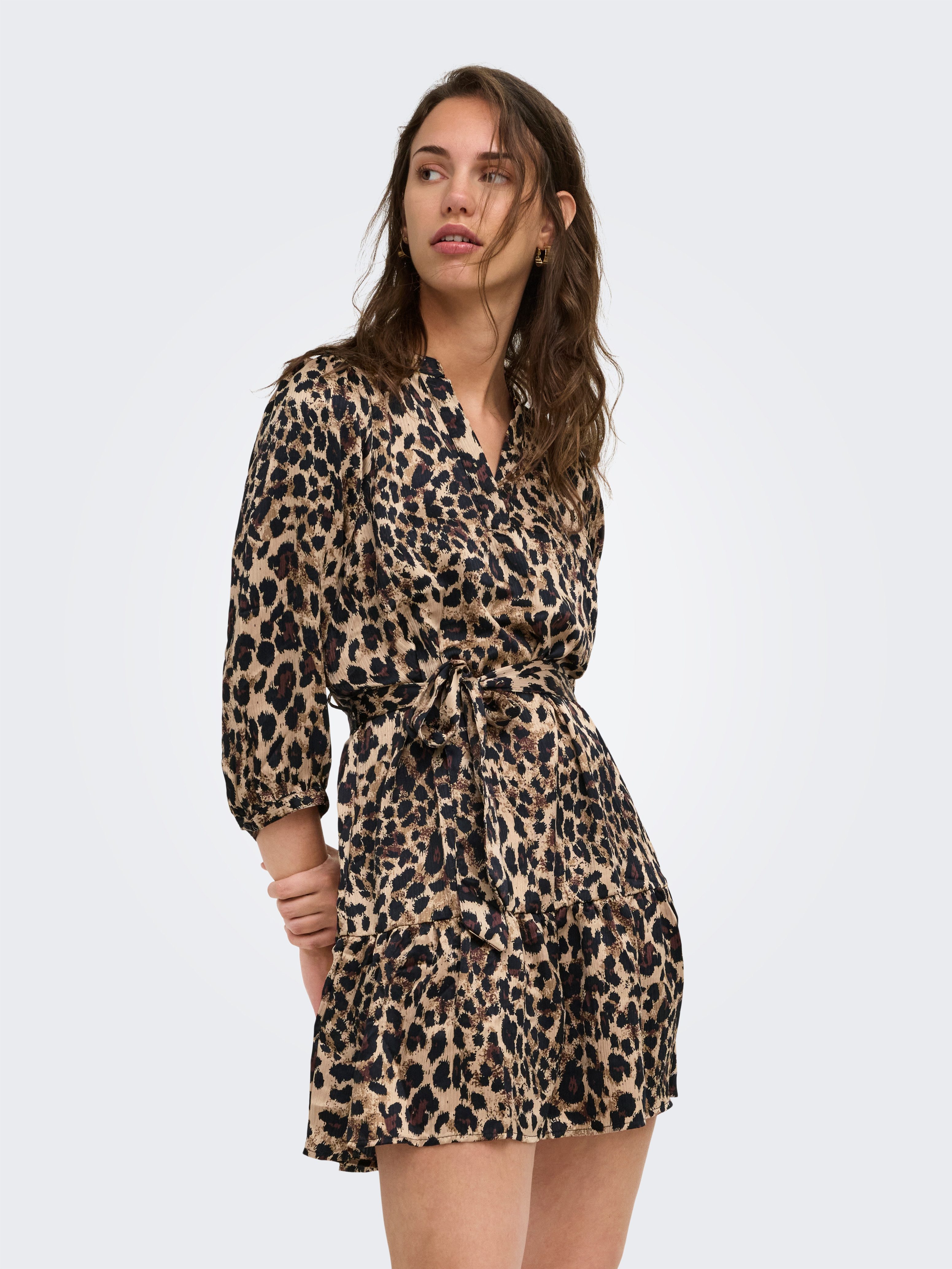 ONLY Tunikakleid ONLALENA 3/4 MINI DRESS WVN Polyester, regular fit
