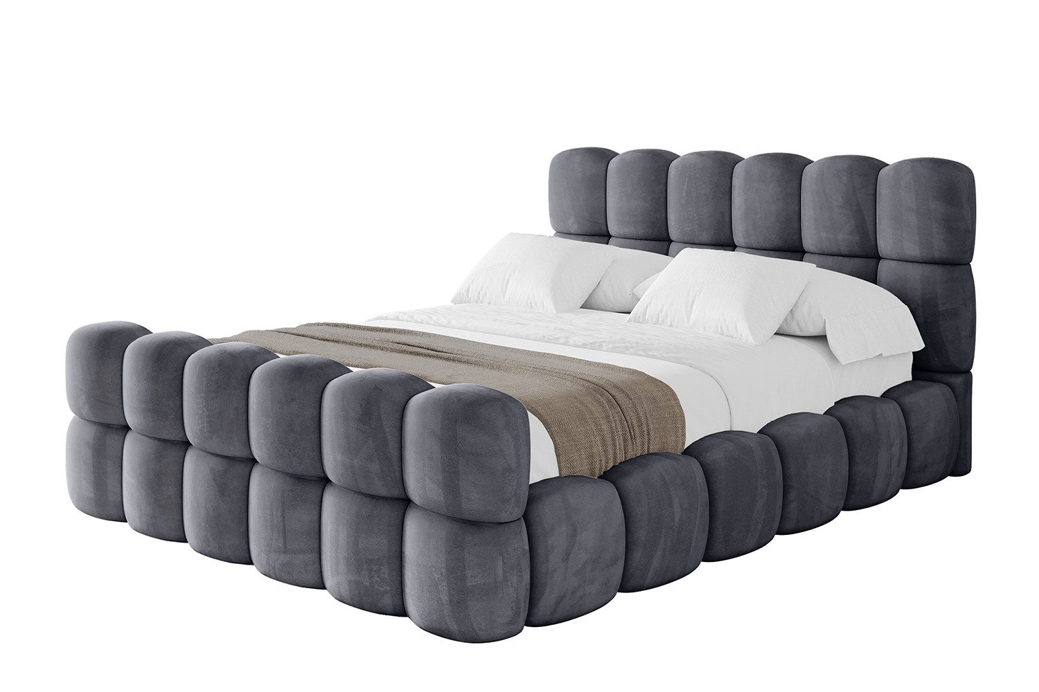 ALTDECOR Polsterbett LEYA-Z (Polsterbett mit Bettkasten und Lattenrost, Box günstig online kaufen