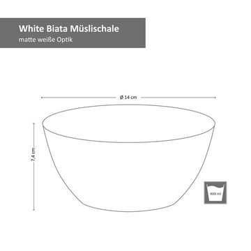 MamboCat Müslischale 6er Set Müslischalen 14x7,5cm White Biata Steingut - 24304278