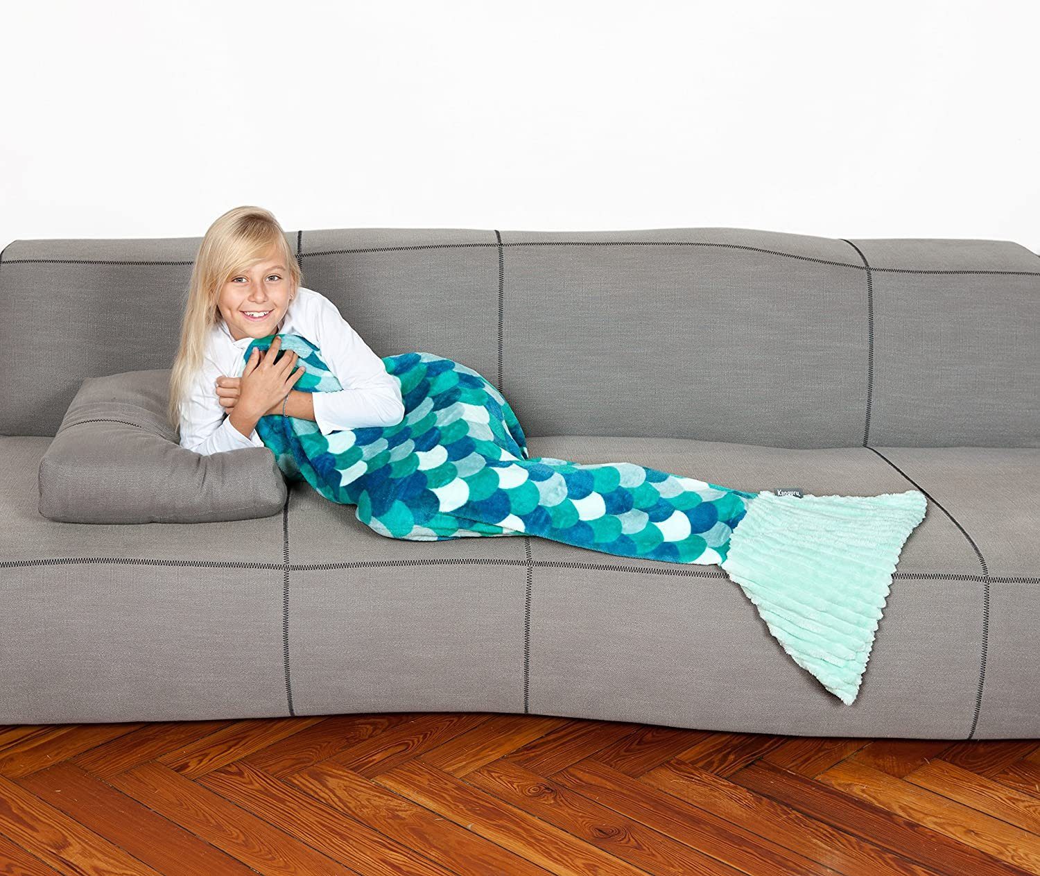 aus Decke weichem Meerjungfrau Mädchen Fleece, für und Frauen Kinderdecke Kanguru